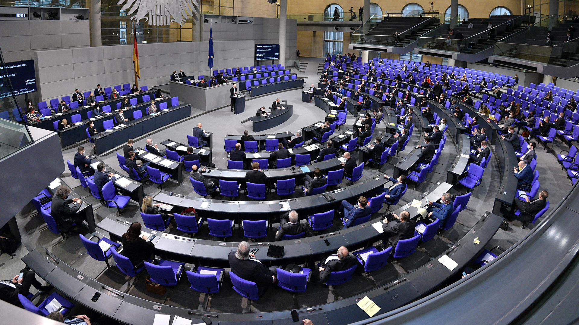 Blick ins Plenum des Deutschen Bundestags | ARD-aktuell / Kruse