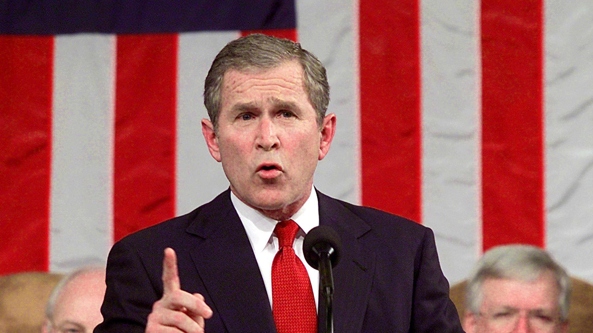 George W. Bush am 27. Februar 2001. | picture-alliance / dpa