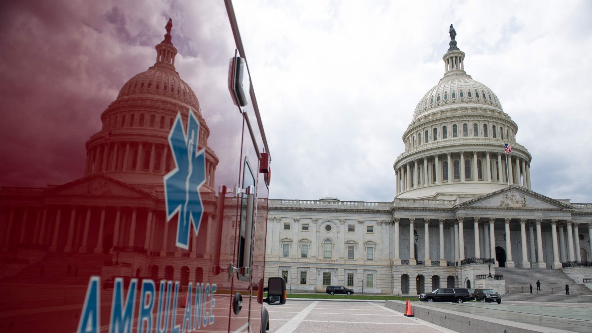  Capitol in Washington mit Krankenwagen | AFP
