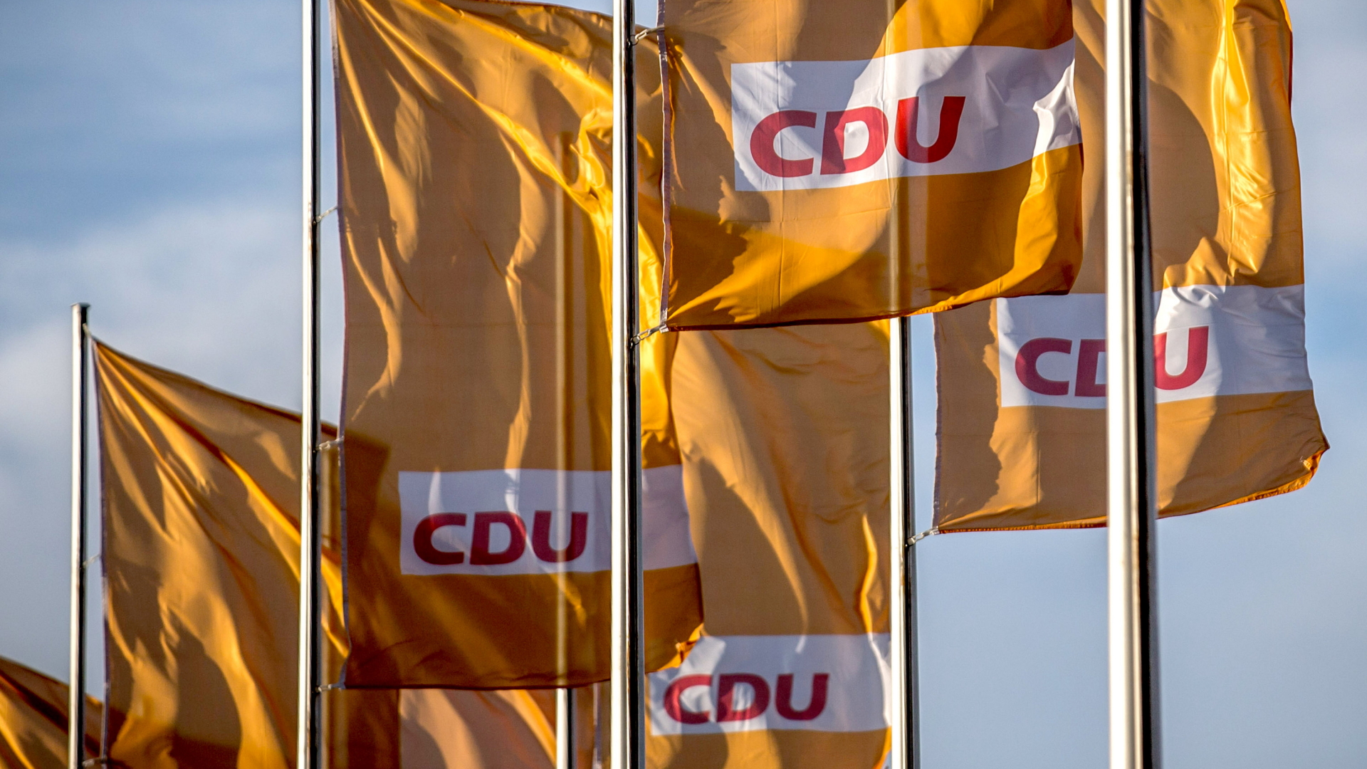 CDU-Flaggen | dpa