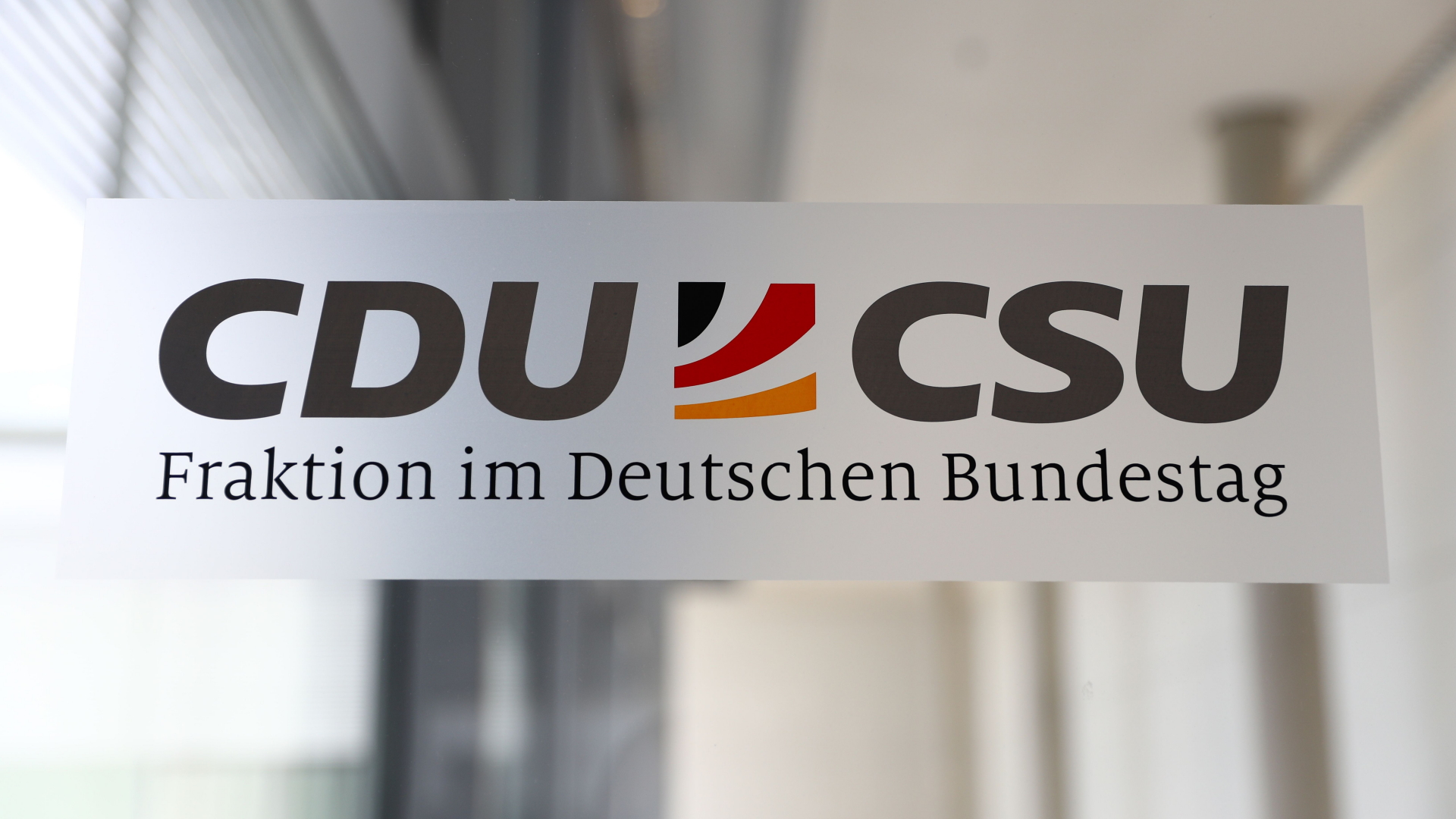 Logo der CDU/CSU-Fraktion im Bundestag | AFP