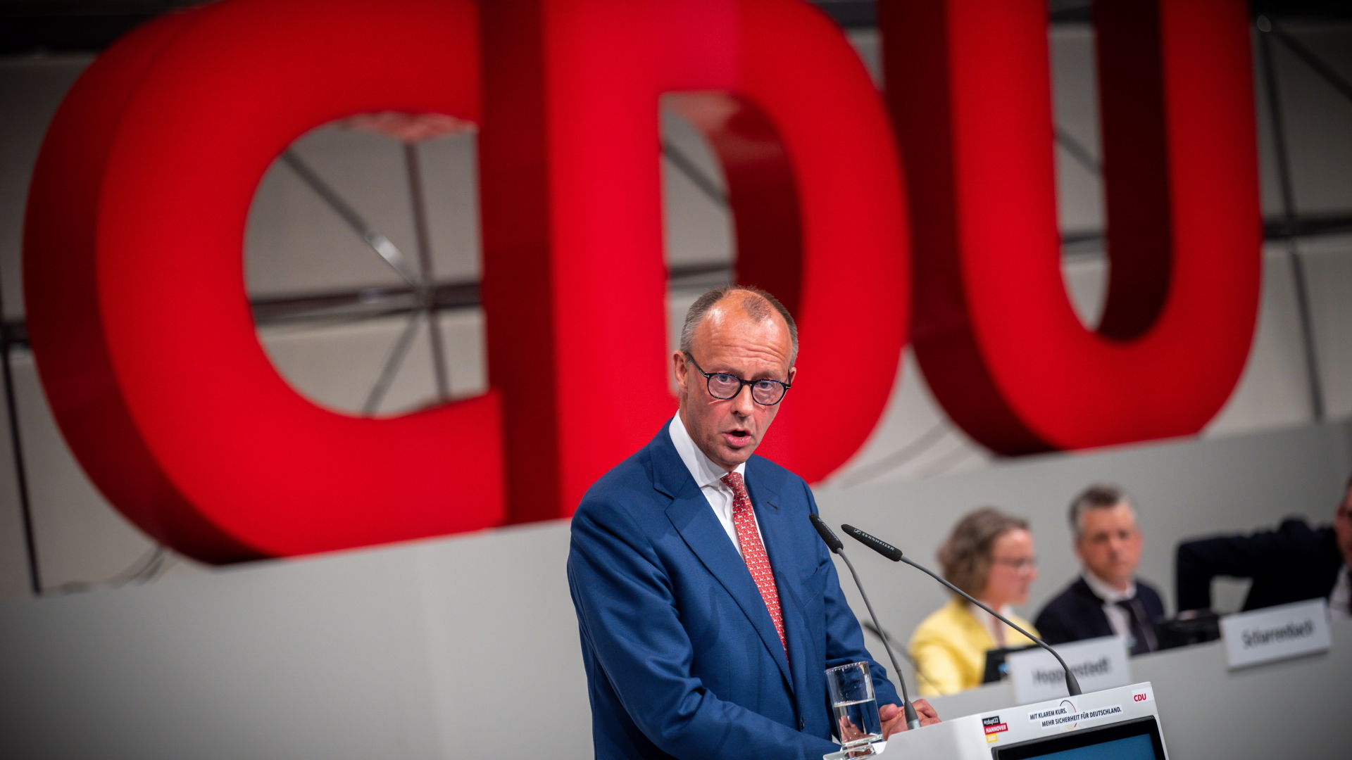 Friedrich Merz, CDU Bundesvorsitzender, spricht beim CDU Bundesparteitag.