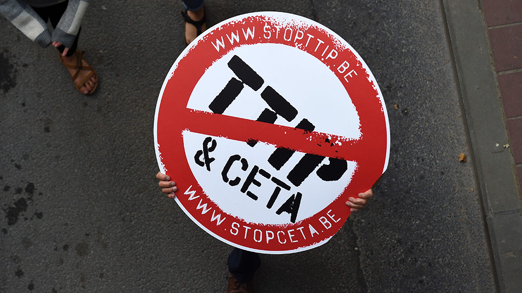 Protest gegen TTIP und Ceta