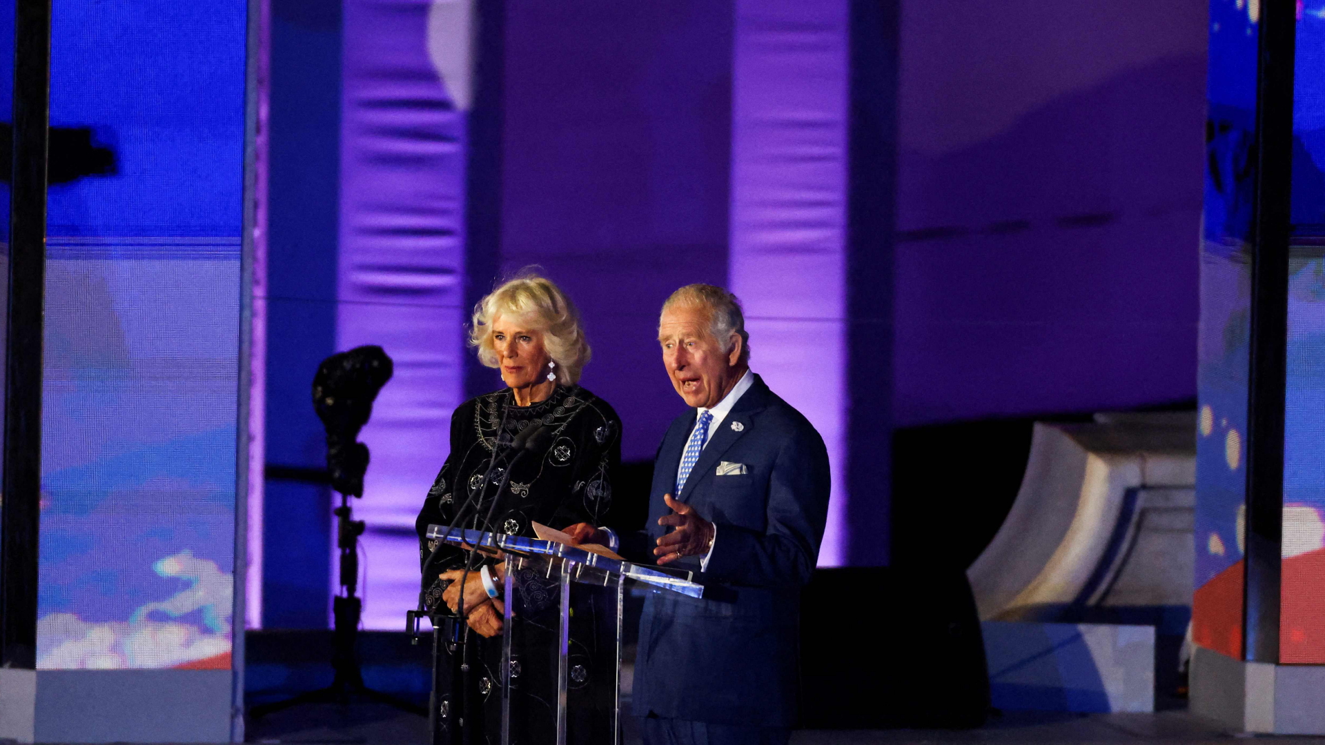 Prinz Charles und Camilla bei den Feierlichkeiten zum 70. Thronjubiläum | AFP