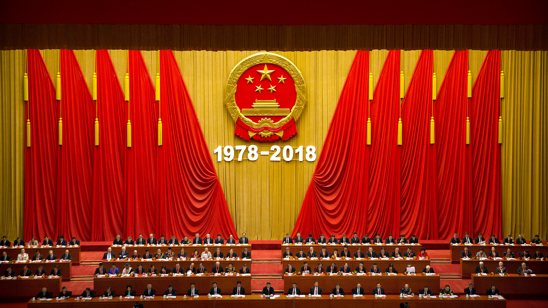 Versammlung mit Chinas Präsidenten  | Bildquelle: AP