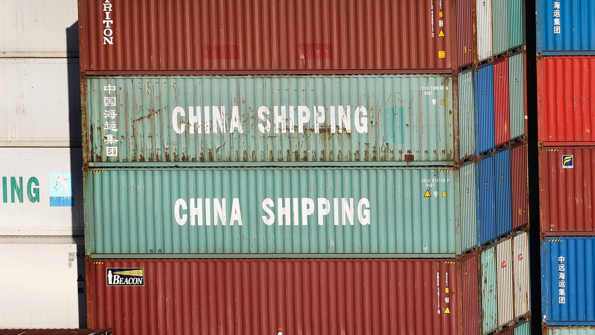 Container aus China. | dpa