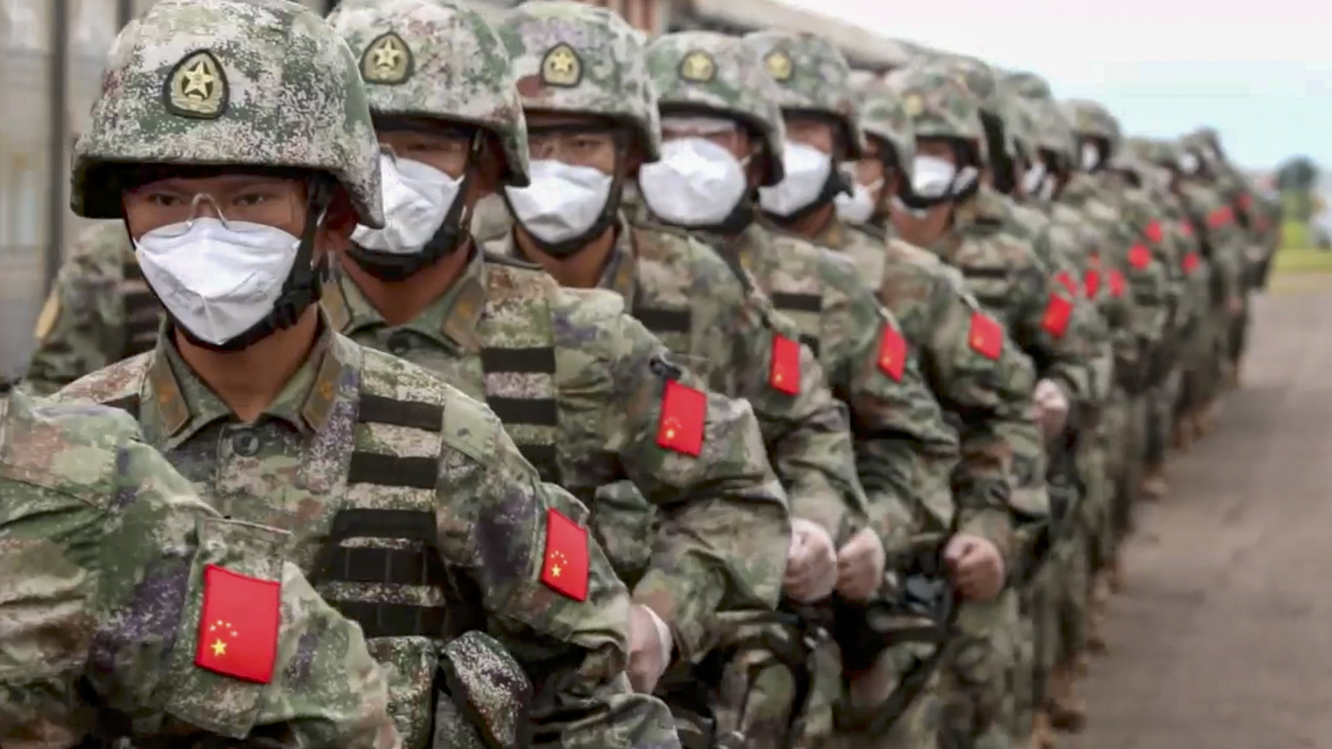 Chinesischen Soldaten bei einem Manöver in Russland | EPA