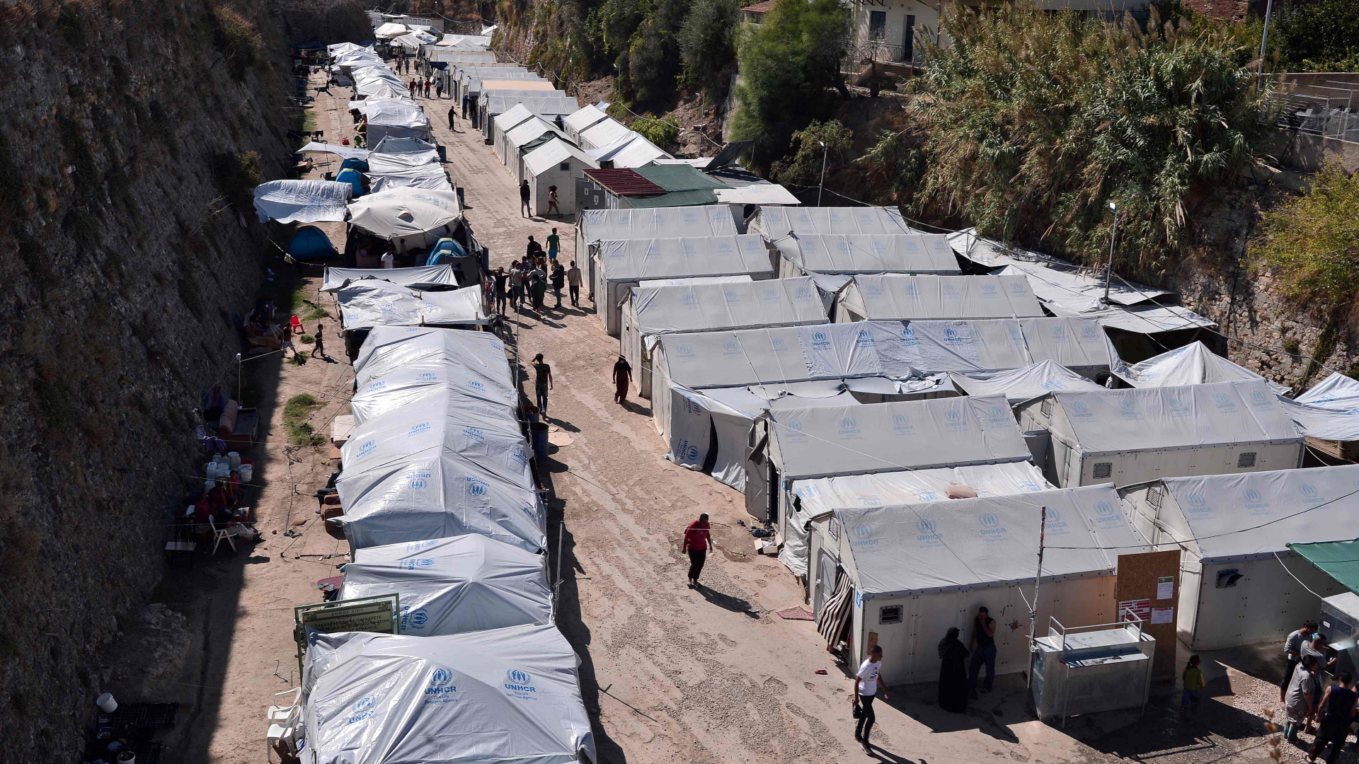 Flüchtlingslager auf Chios | AFP