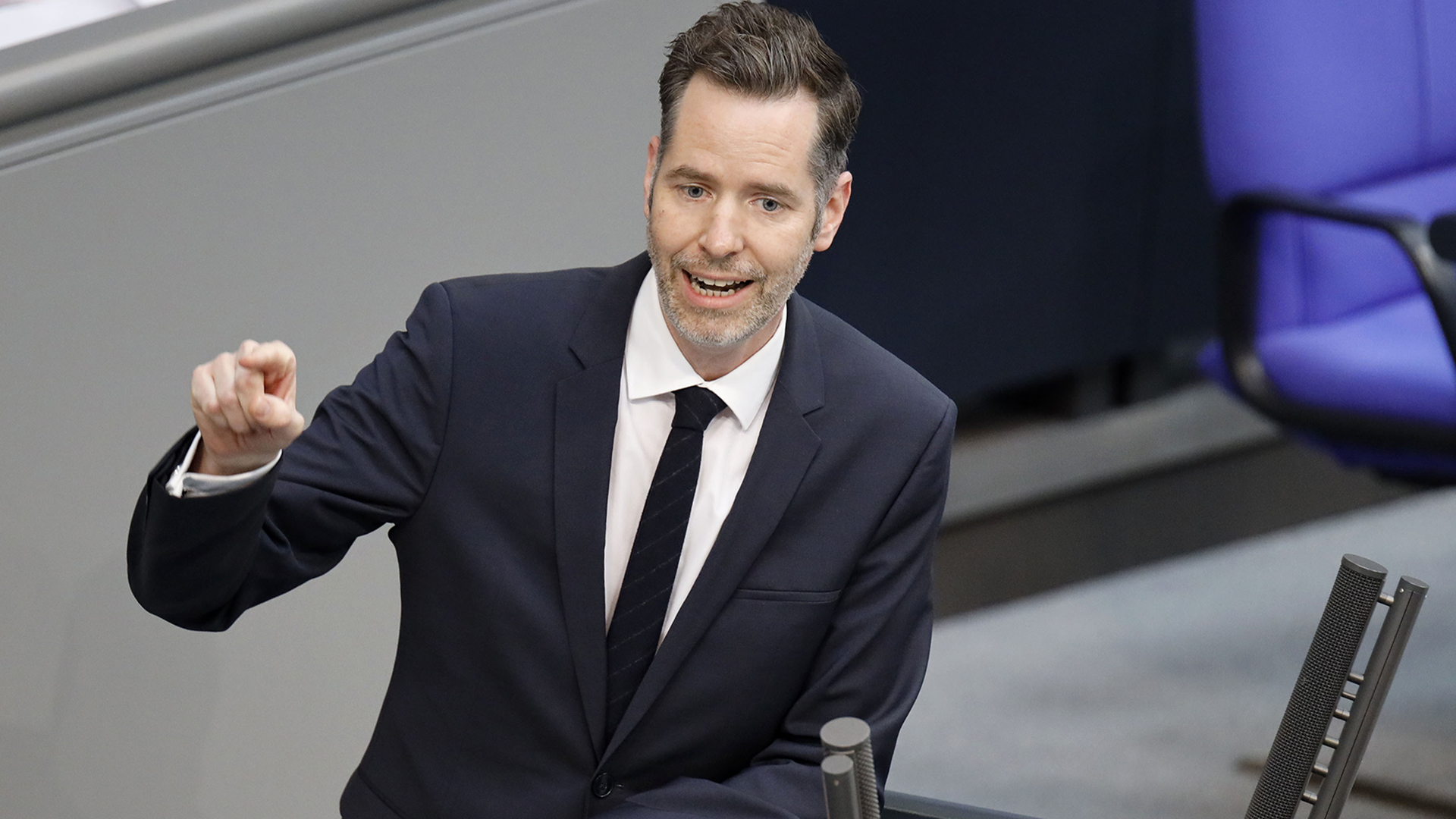 Christian Dürr spricht im Bundestag.