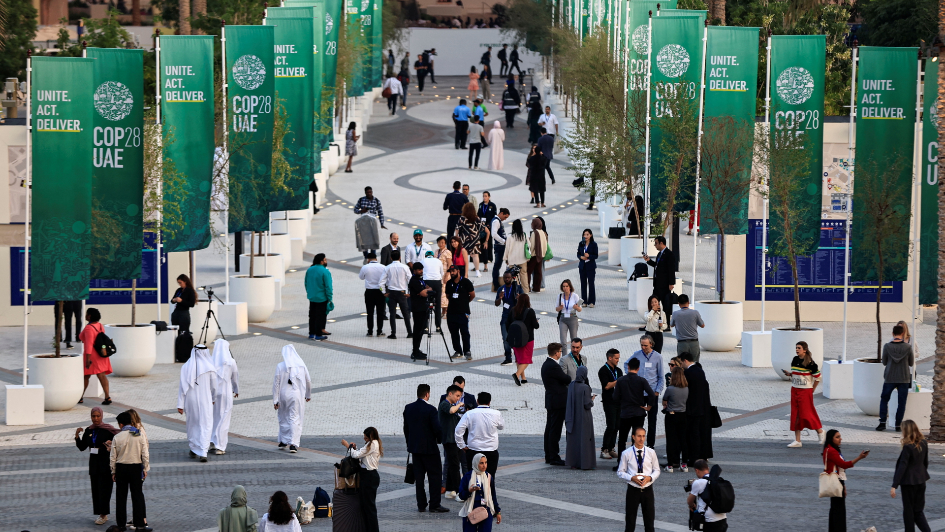 Teilnehmer der COP28 in Dubai.
