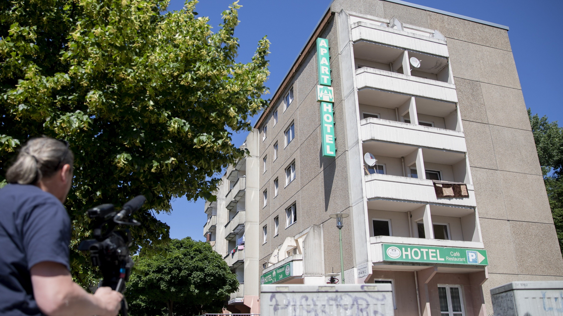 Wohnblock im Berliner Stadtteil Friedrichshain. Bei 44 Bewohnern des Gebäudekomplexes sind Corona-Infektionen nachgewiesen worden 