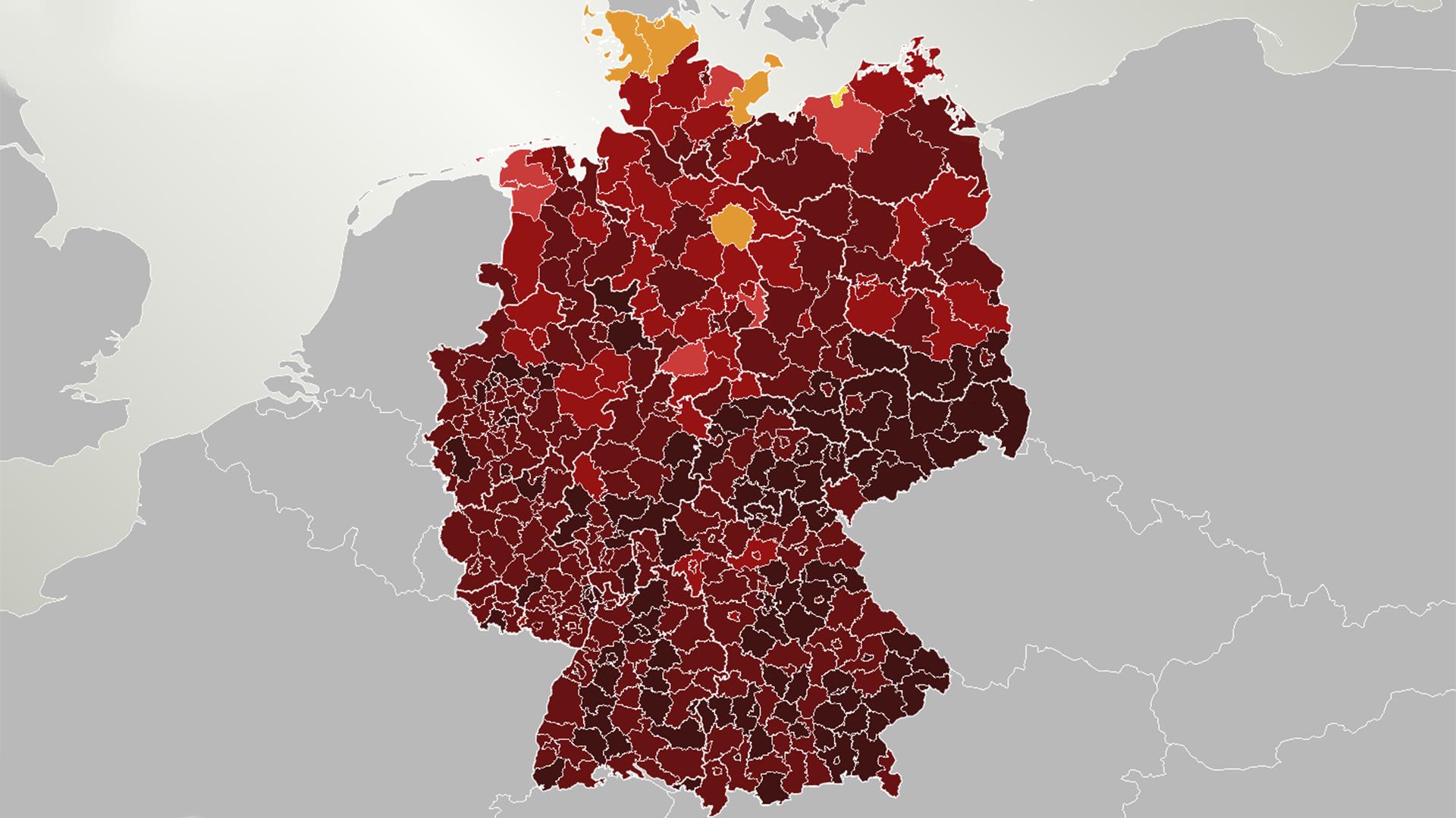 Corona Verteilung Deutschland Karte
