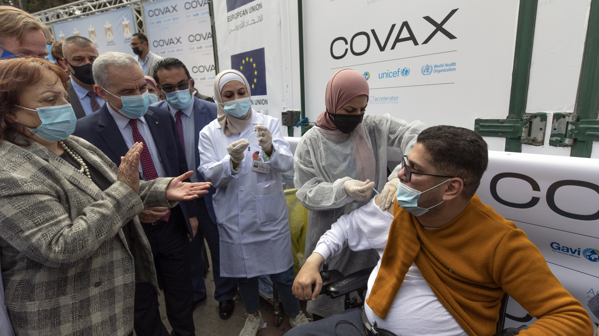 Covax-Impfkampagne in Ramallah | AP