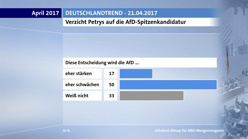 Verzicht Petrys auf die AfD-Spitzenkandidatur