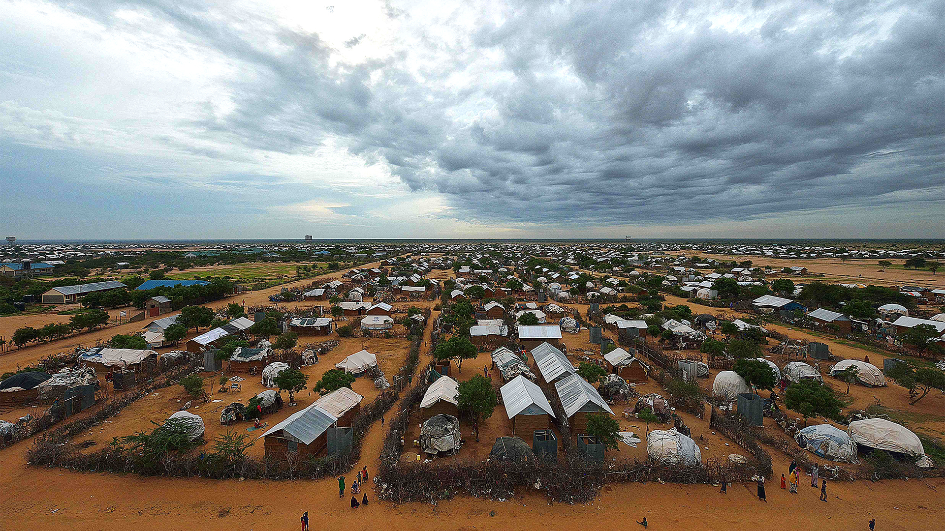Überblick über einen Teil des Dadaab-Flüchtlingslagers, nördlich der kenianischen Hauptstadt Nairobi. | AFP