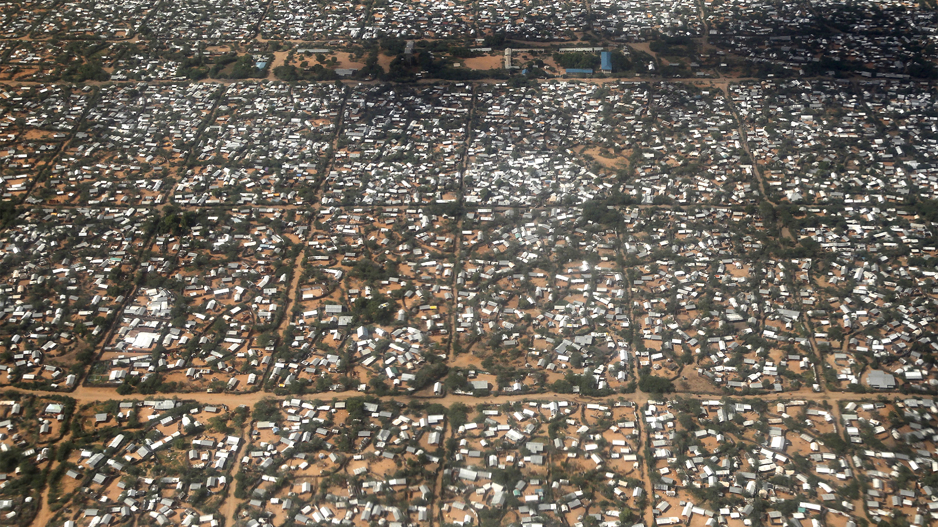 Ein Luftbild zeigt einen Teil des Lagers Hagadera in Dadaab nahe der kenianisch-somalischen Grenze | REUTERS