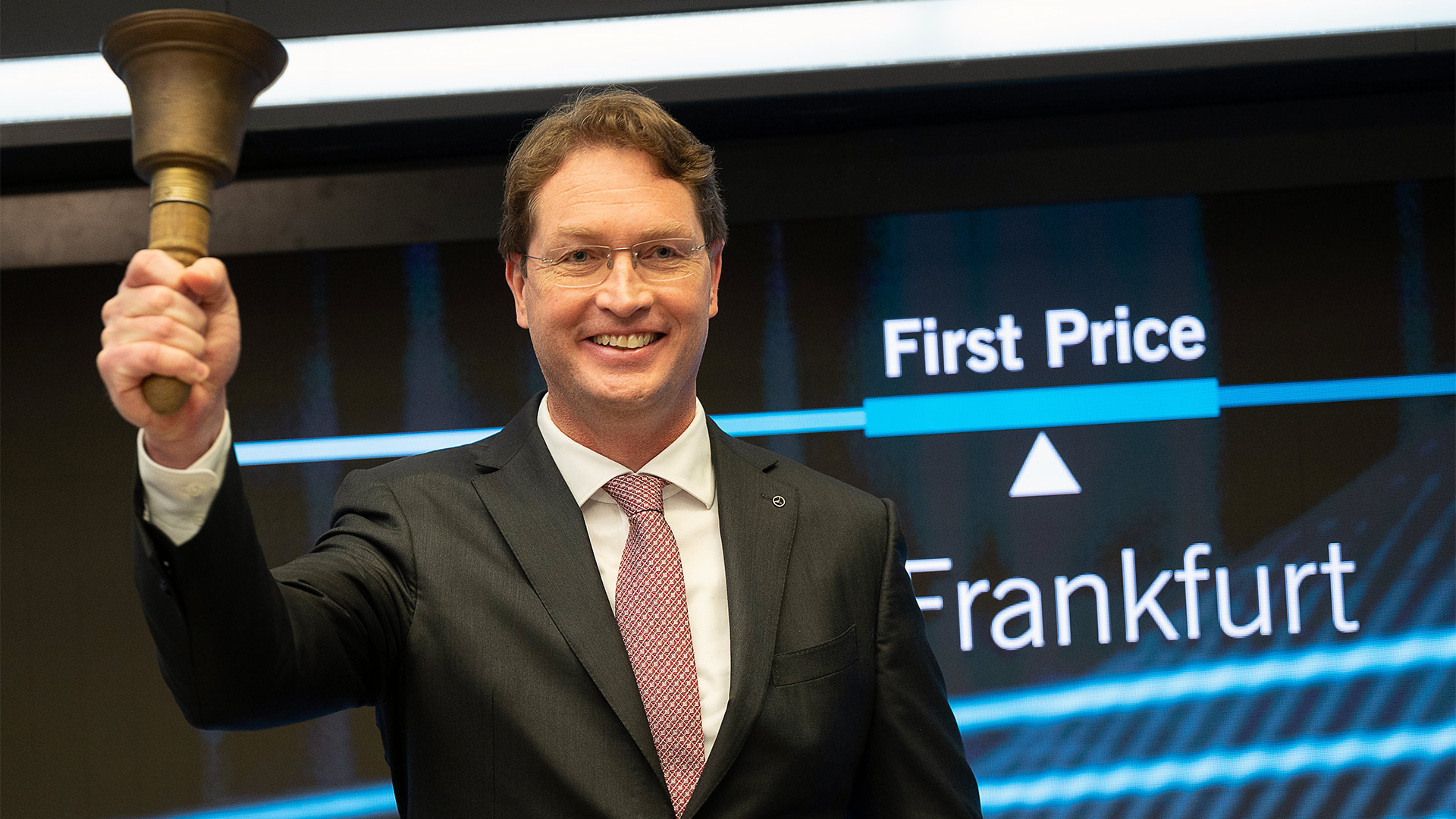 Daimler-Chef Källenius beim Börsengang von Daimler Truck | picture alliance/dpa