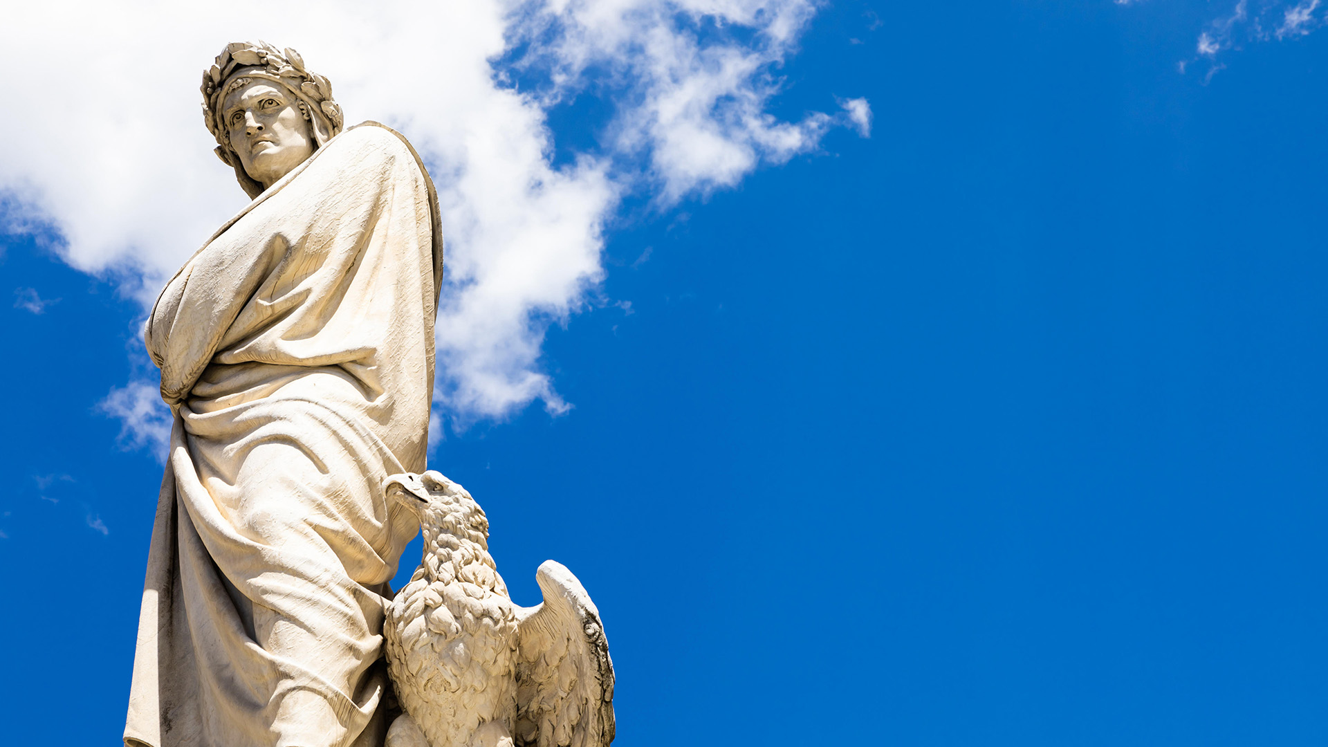 Statue des italienischen Nationaldichters Dante Alighieri in Florenz | picture alliance / Zoonar