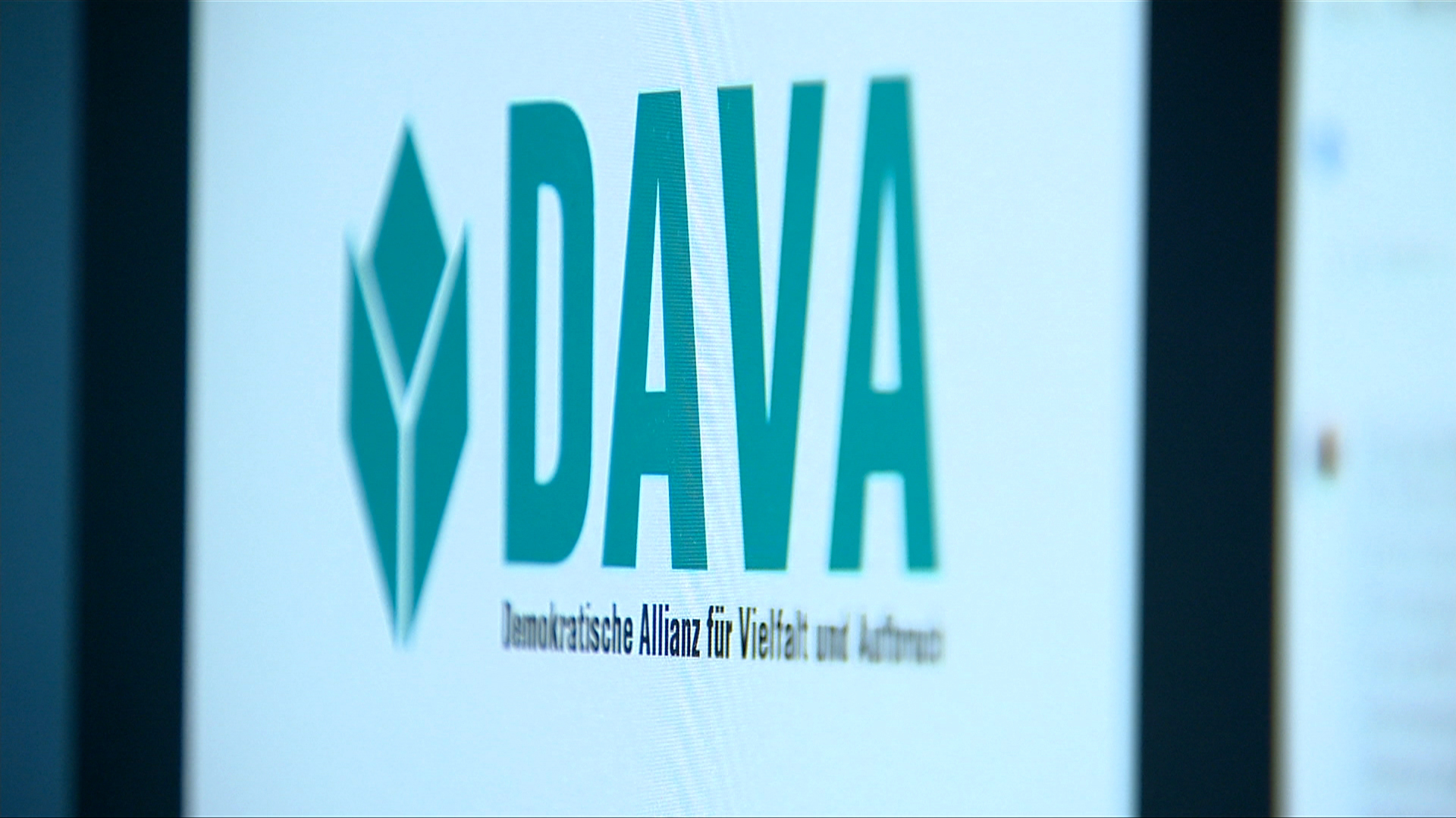 Screenshot: DAVA-Logo vom Bildschirm abgefilmt