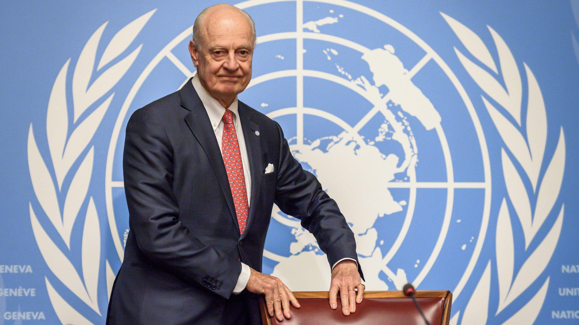 Der UN-Syrien-Sonderbeauftragte de Mistura. | Bildquelle: AFP