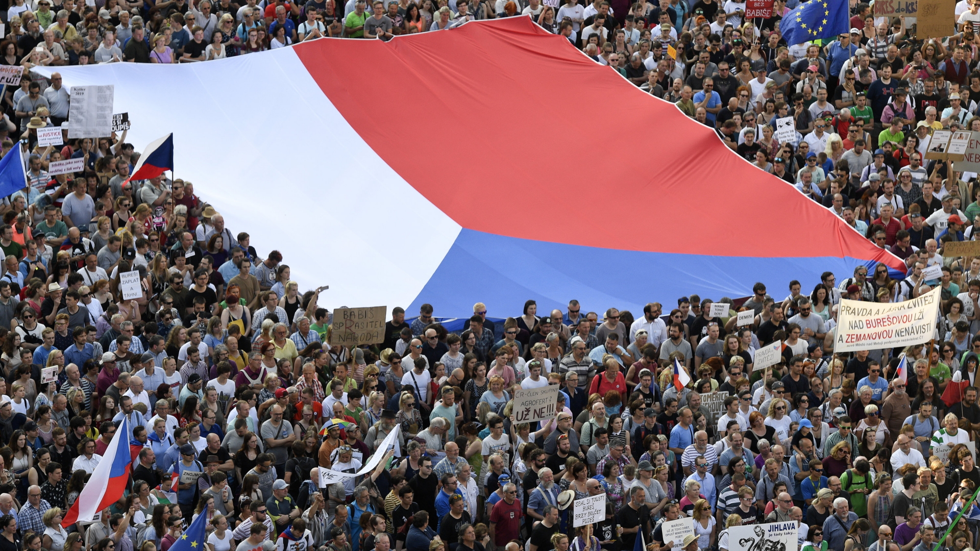 Demonstrationen in Prag gegen den tschechischen Ministerpräsidenten Andrej Babis. (Archivbild vom 04.06.2019) | dpa