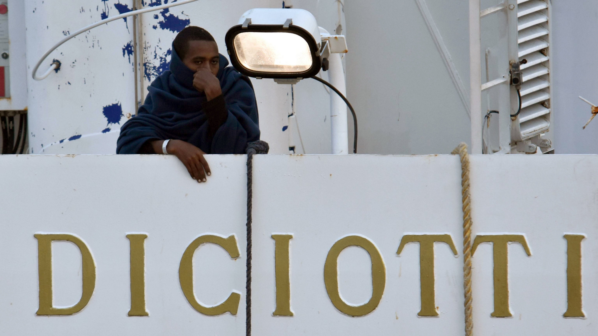 Flüchtlinge auf der Diciotti | AP