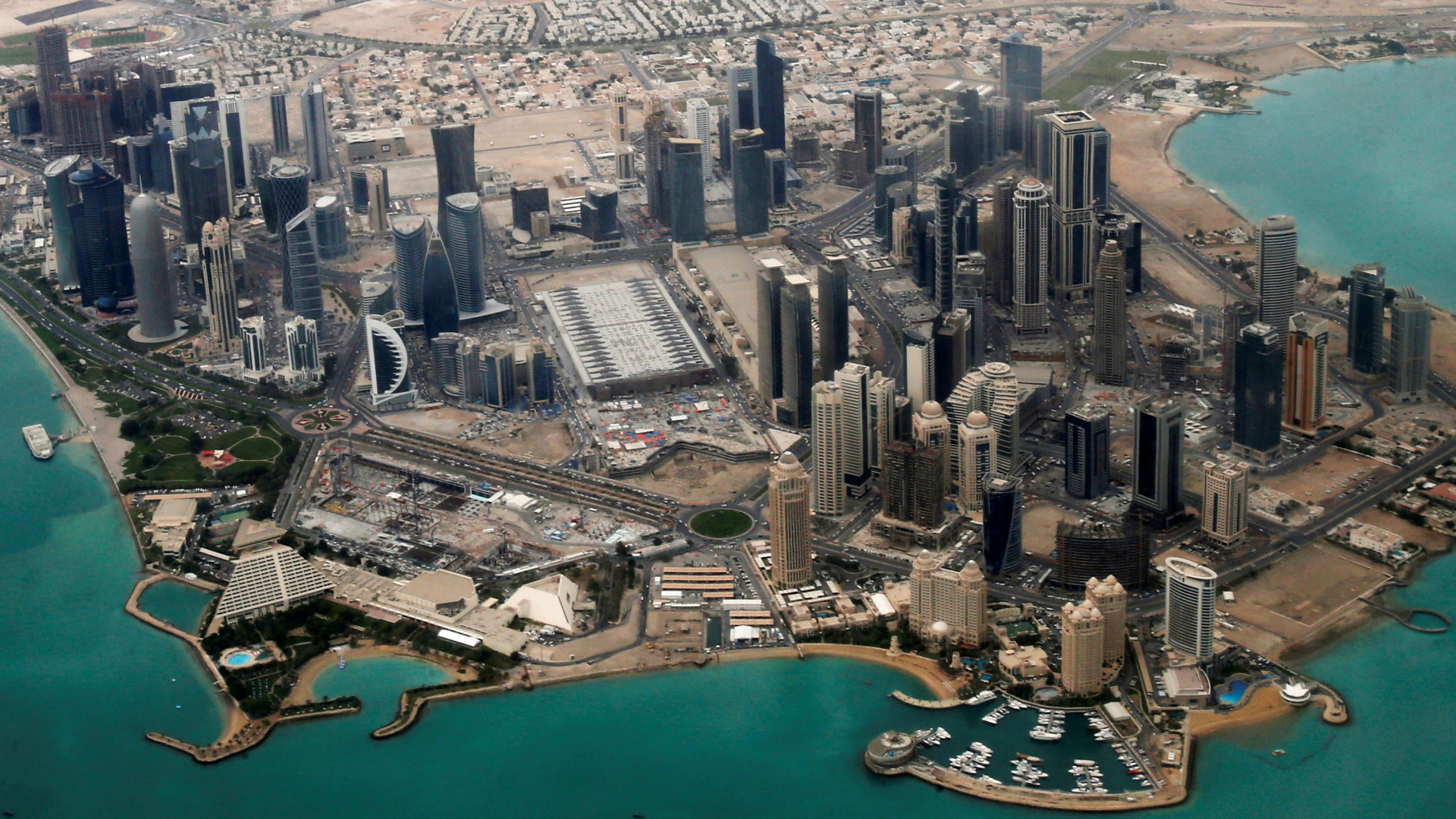 Blick auf Doha