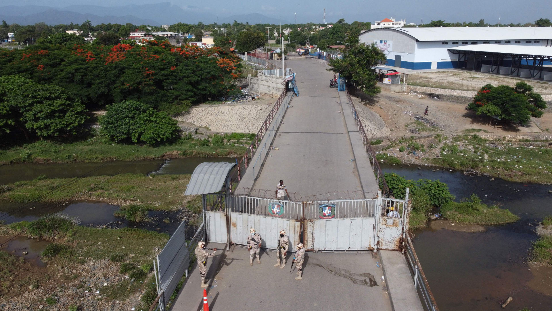 Blick auf die Grenze zwischen der Dominikanischen Republik und Haiti bei Dejabon | AFP