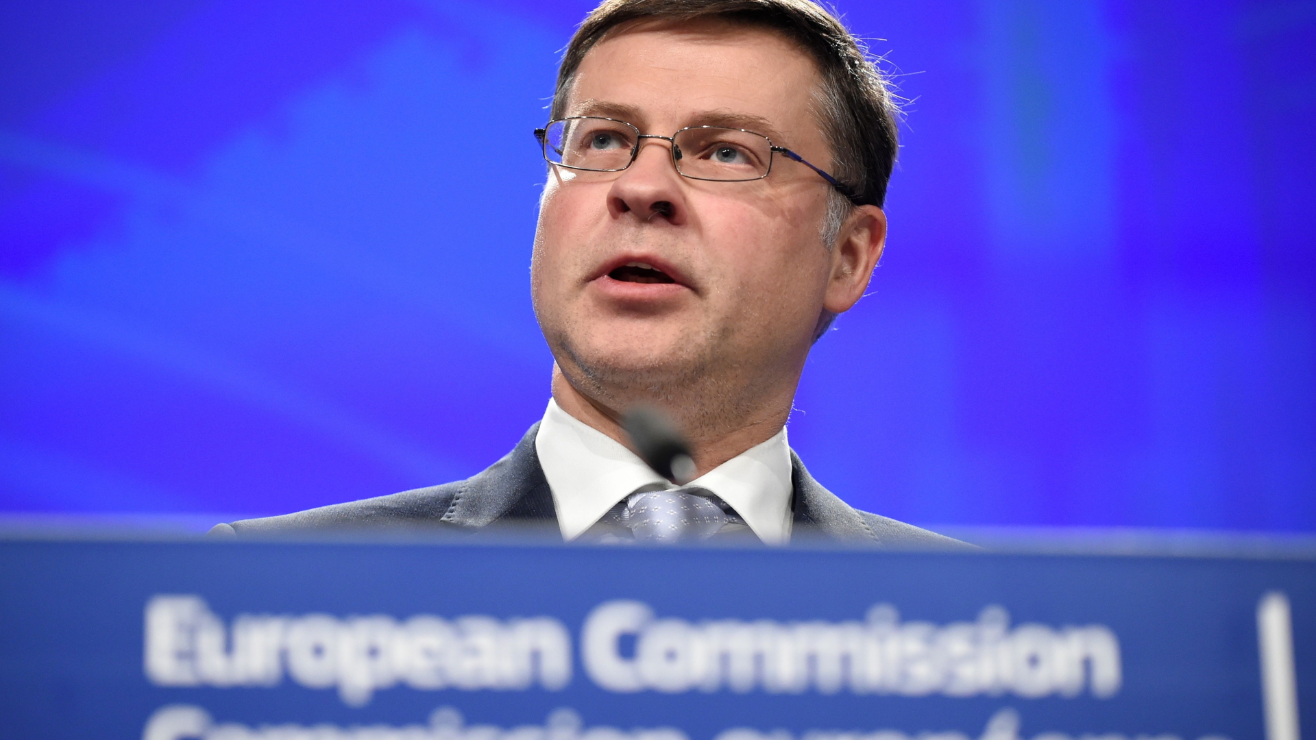 EU-Kommissionsvize Valdis Dombrowskis | AFP