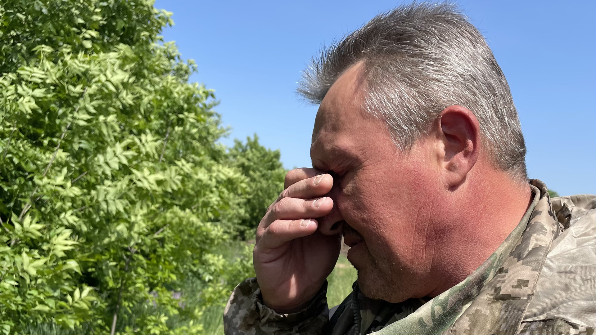Verwundeter ukrainischer Soldat