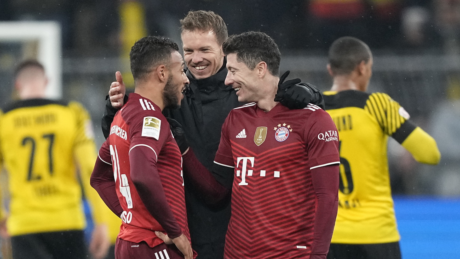 Bayern-Jubel nach dem Sieg in Dortmung | AP