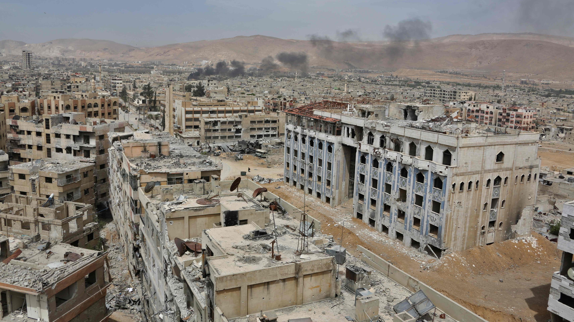 Blick auf die syrische Stadt Duma  | AFP