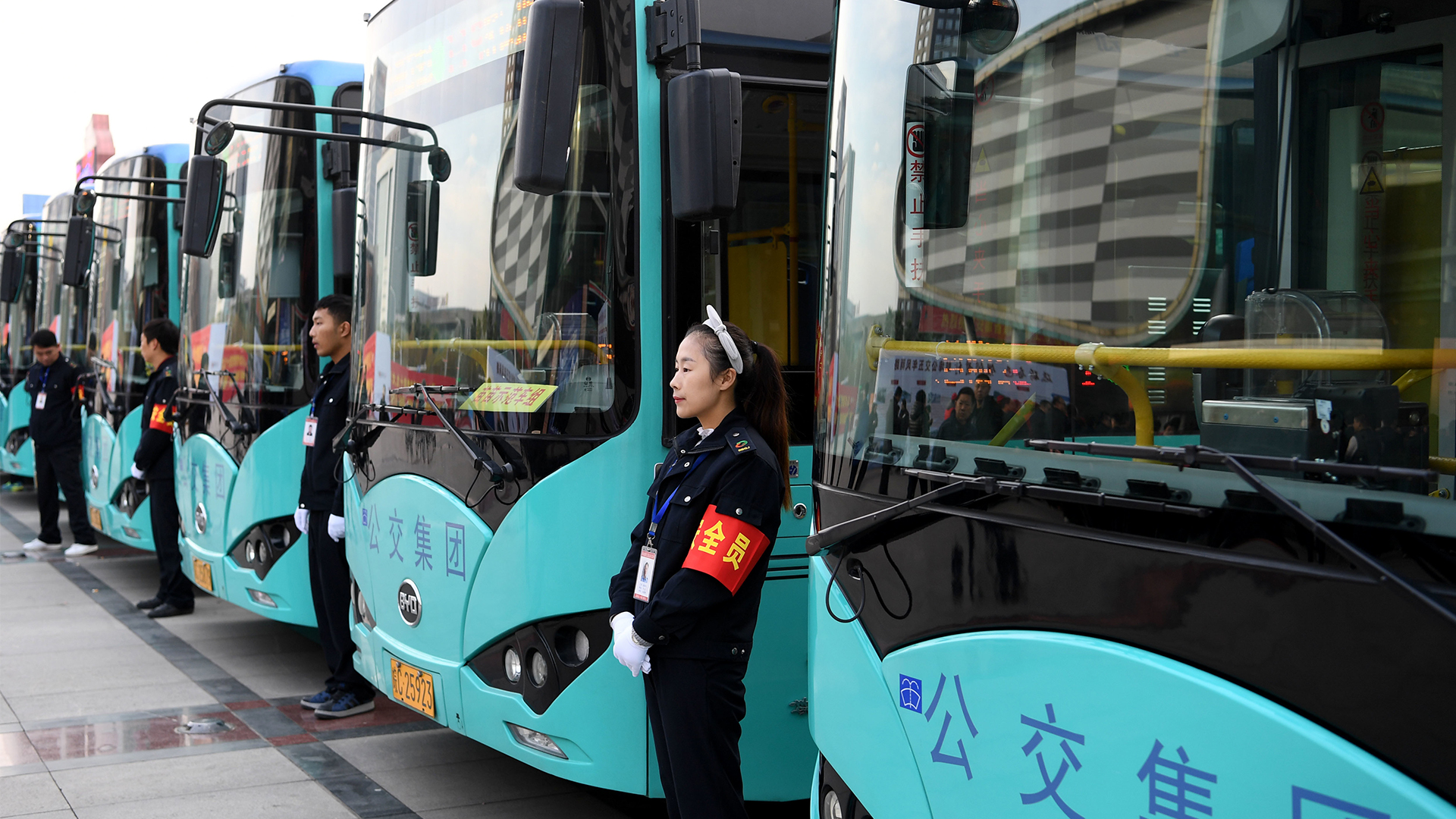 Elektrobusse in Bengbu in der chinesischen Provinz Anhui | picture alliance / Photoshot
