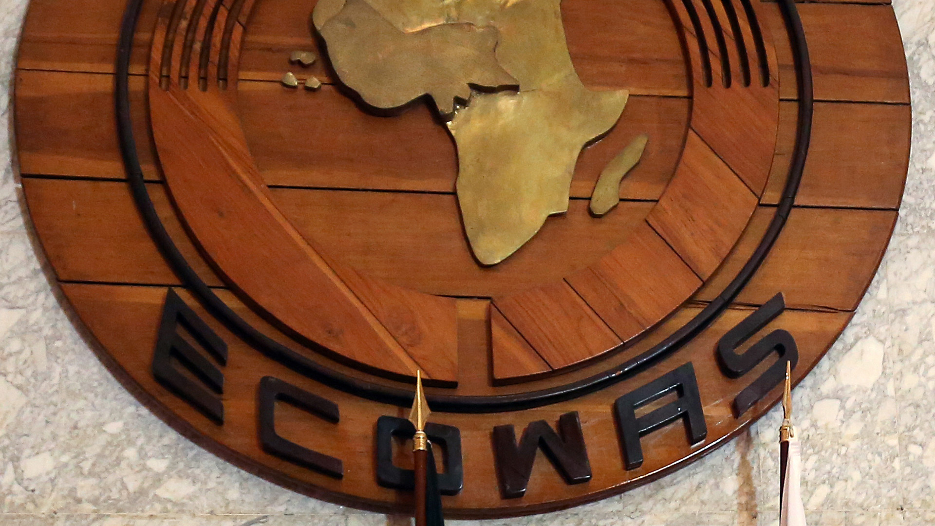 Ausschnitt aus dem Emblem der ECOWAS | picture alliance / dpa