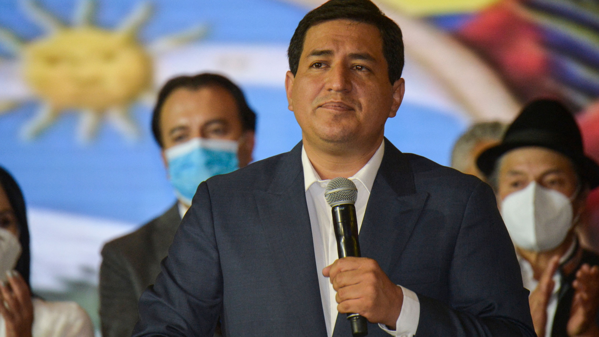 Der Verlierer der Präsidentschaftswahl 2021 in Ecuador: Andrés Arauz. | AFP