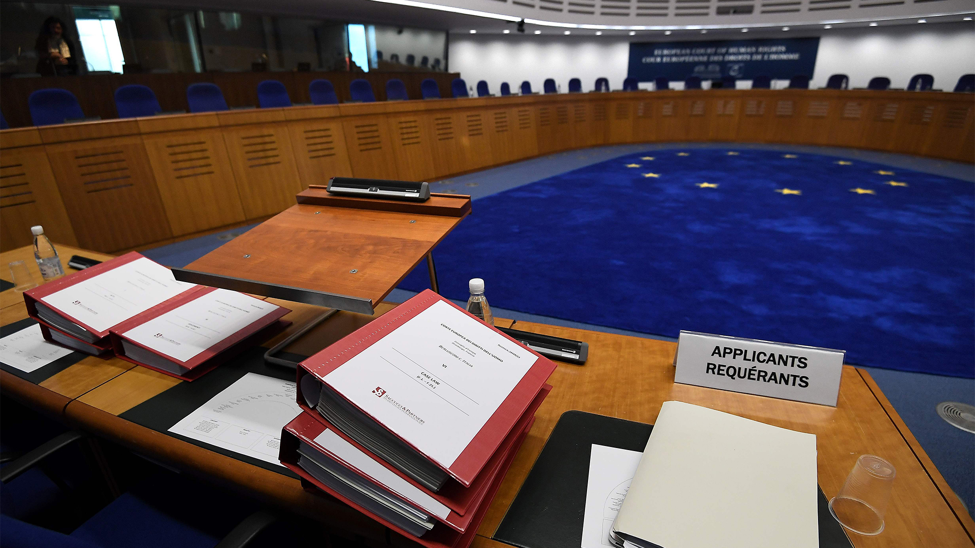 Der Gerichtssaal im Europäischen Gerichtshof für Menschenrechte (Archivbild) | AFP