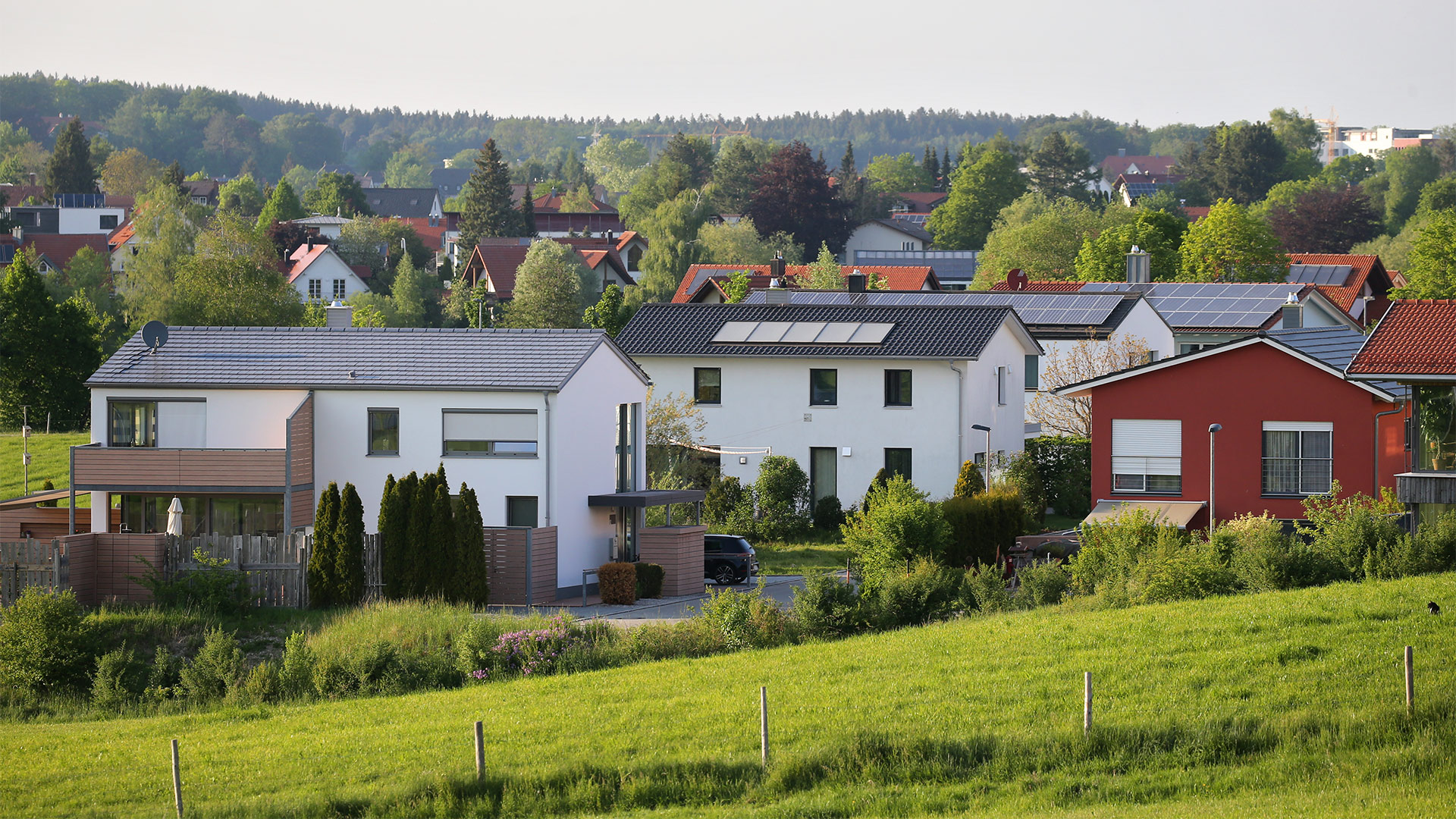 Einfamilienhäuser im Grünen