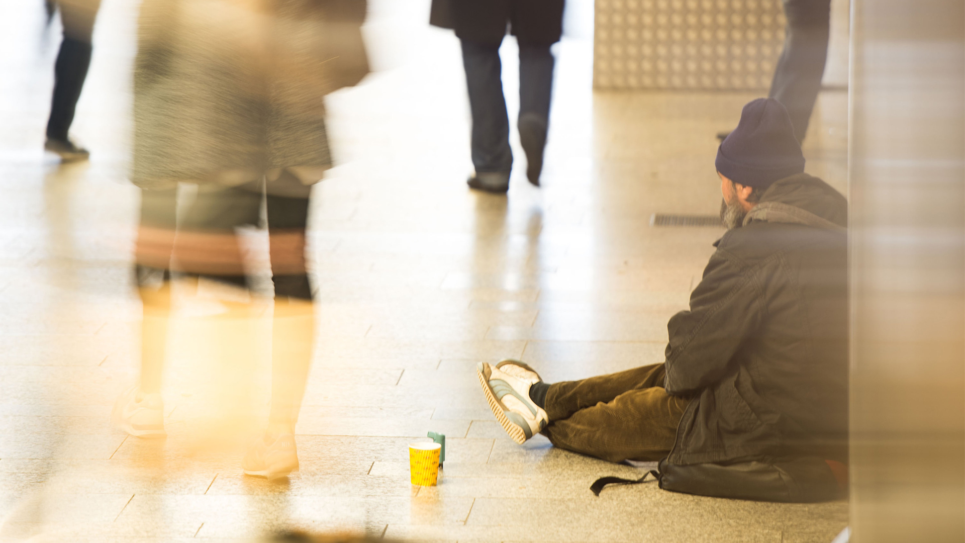 Obdachloser in Stuttgart | Bildquelle: dpa