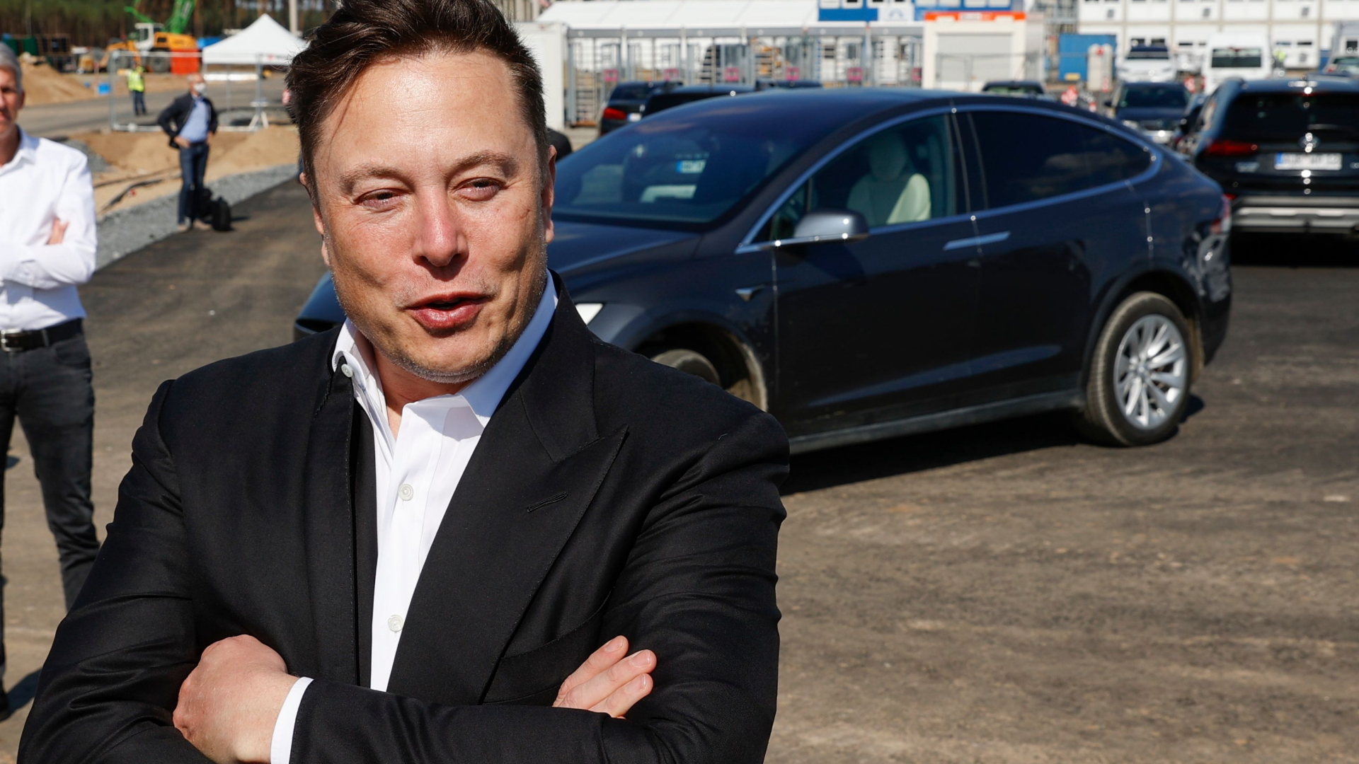 Elon Musk in Grünheide | AFP