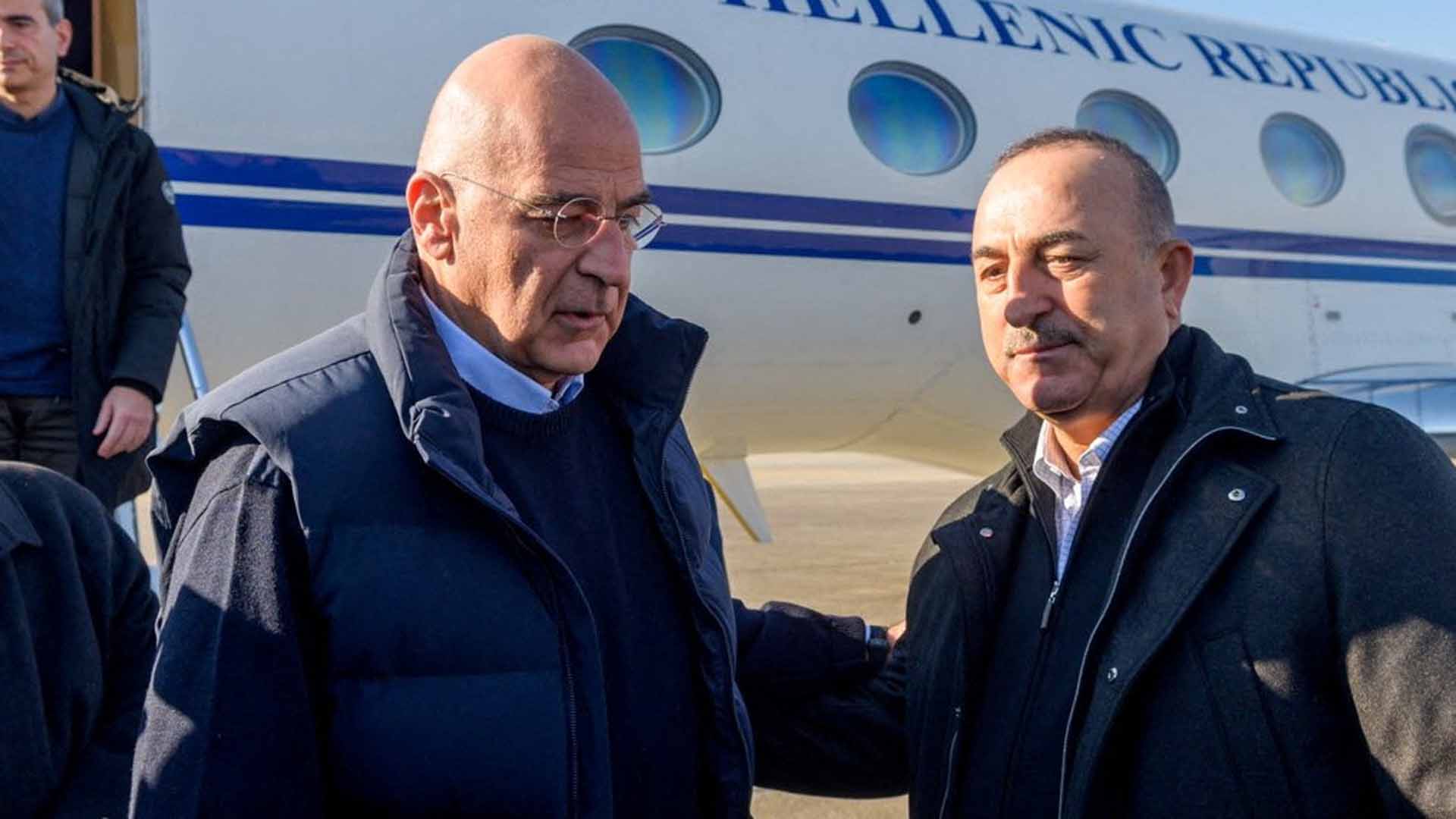 Der griechische Außenminister Nikos Dendias traf seinen türkischen Kollegen Mevlüt Cavusoglu.