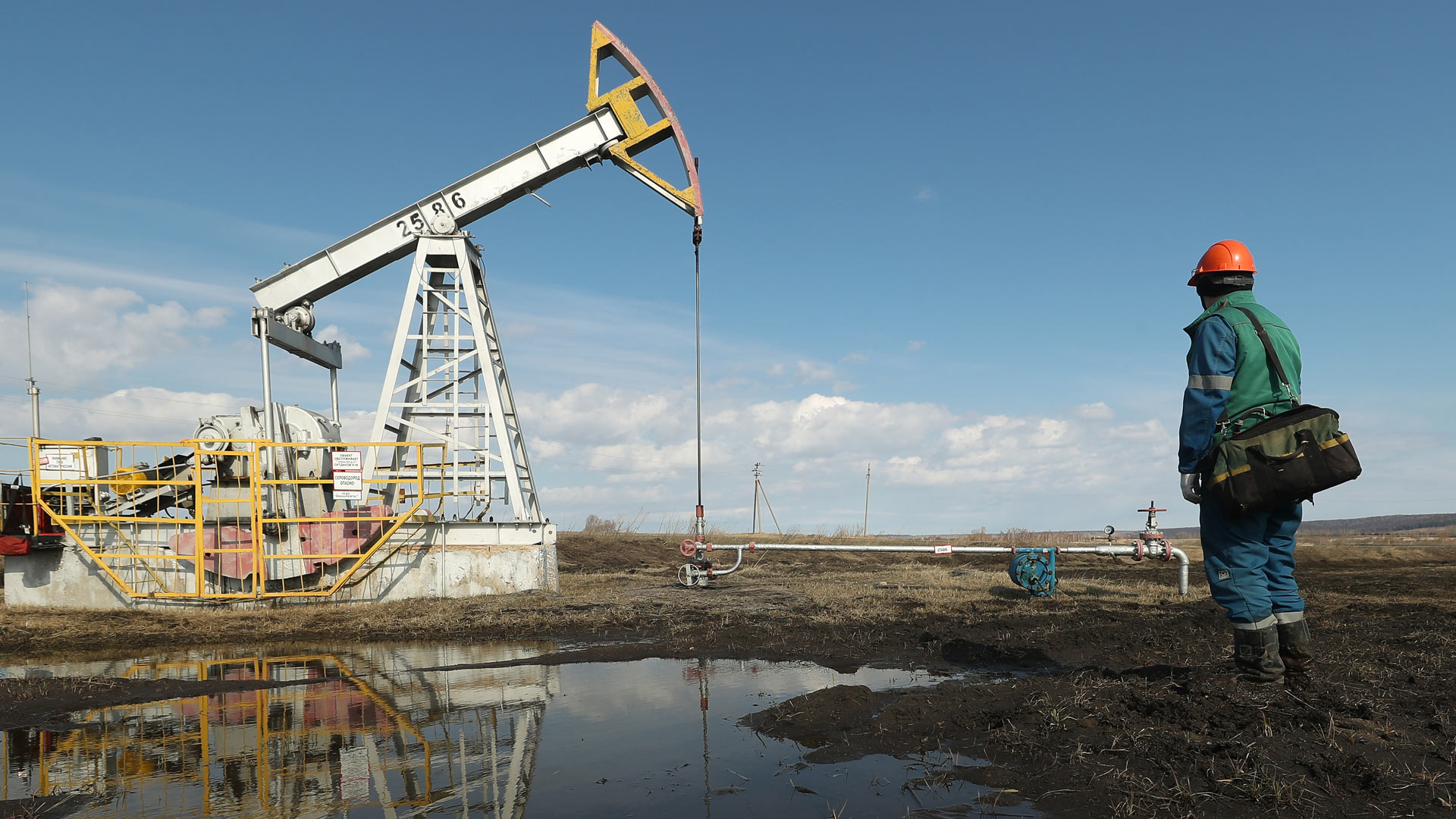 Ölbohrstelle in Tatarstan, Russland