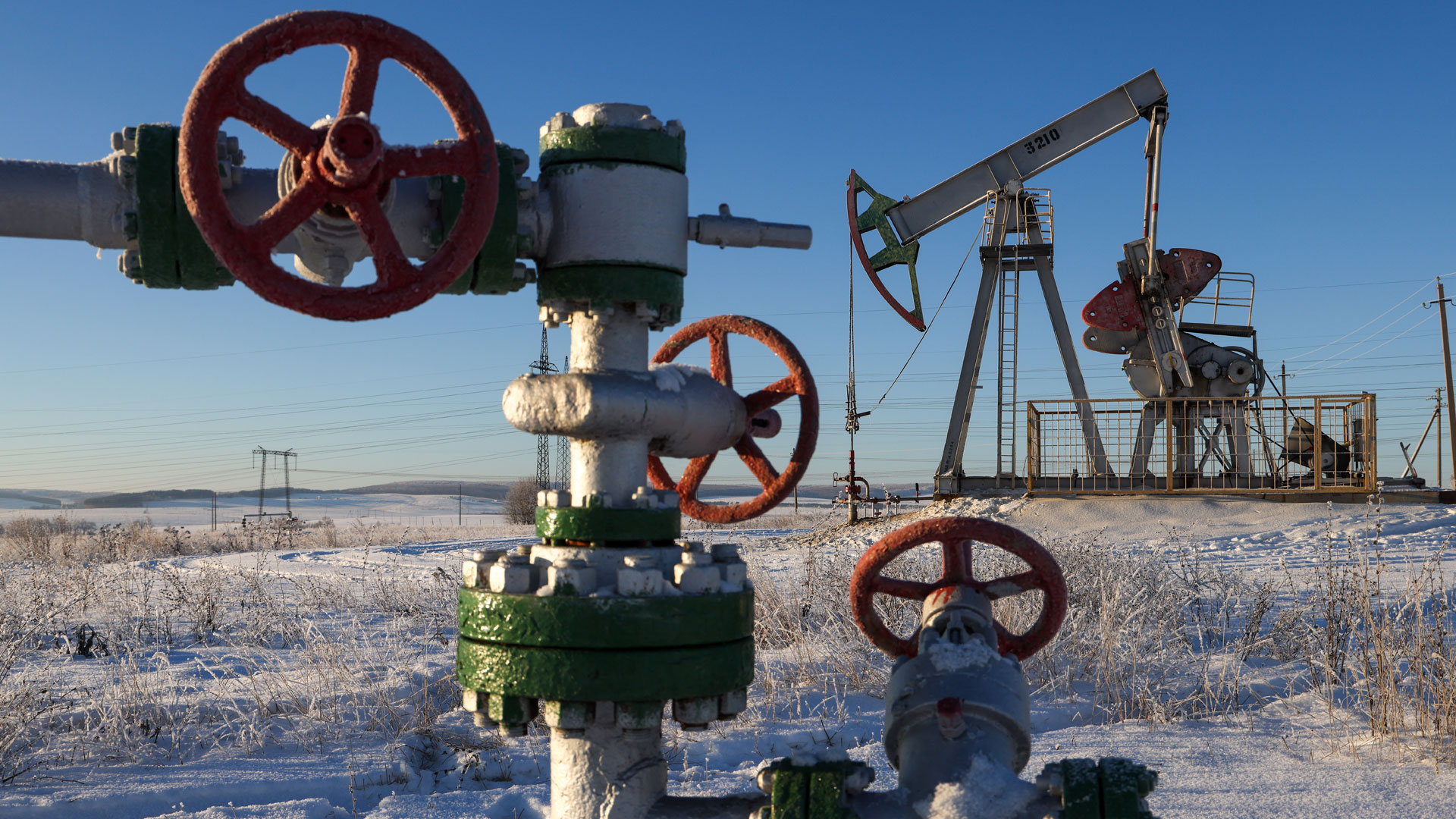 Ölbohrstelle in Tatarstan, Russland