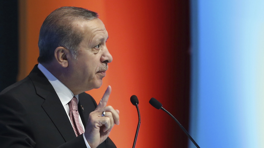 Der türkische Präsident Recep Tayyip Erdogan bei einem Auftritt in Istanbul, 2.11.2016 | AP