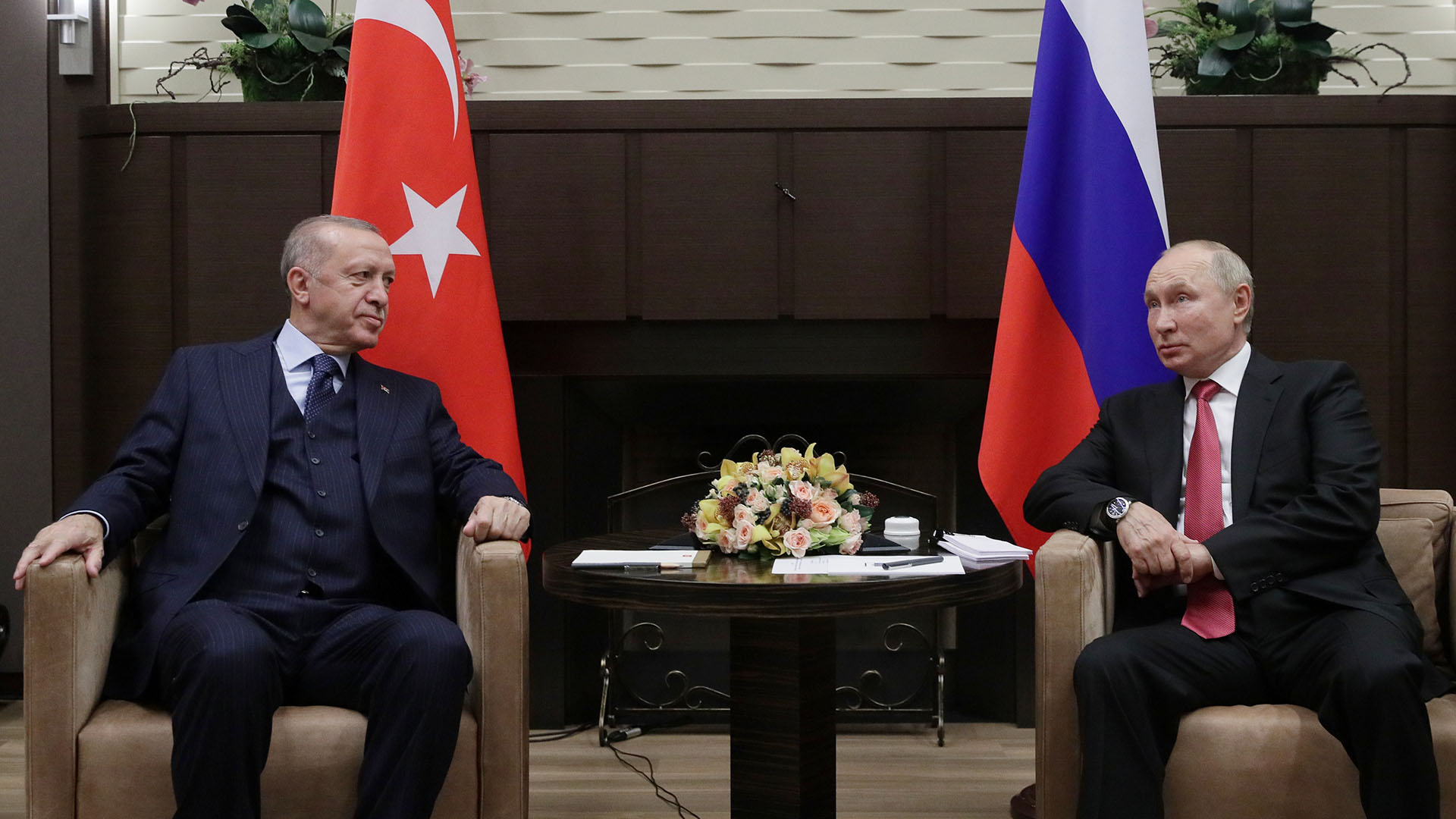 Recep Tayyip Erdogan und Wladimir Putin. (Archivbild: 29.09.2021) | picture alliance/dpa/TASS/POOL