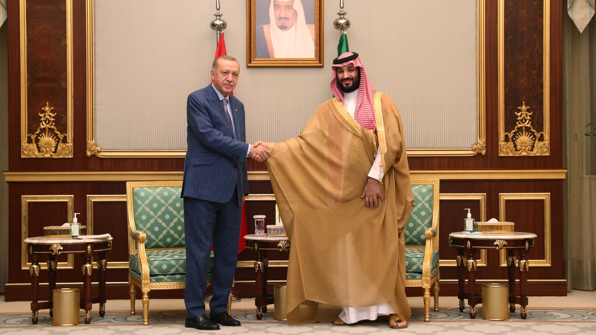 Recep Tayyip Erdogan und Mohammed bin Salman | EPA