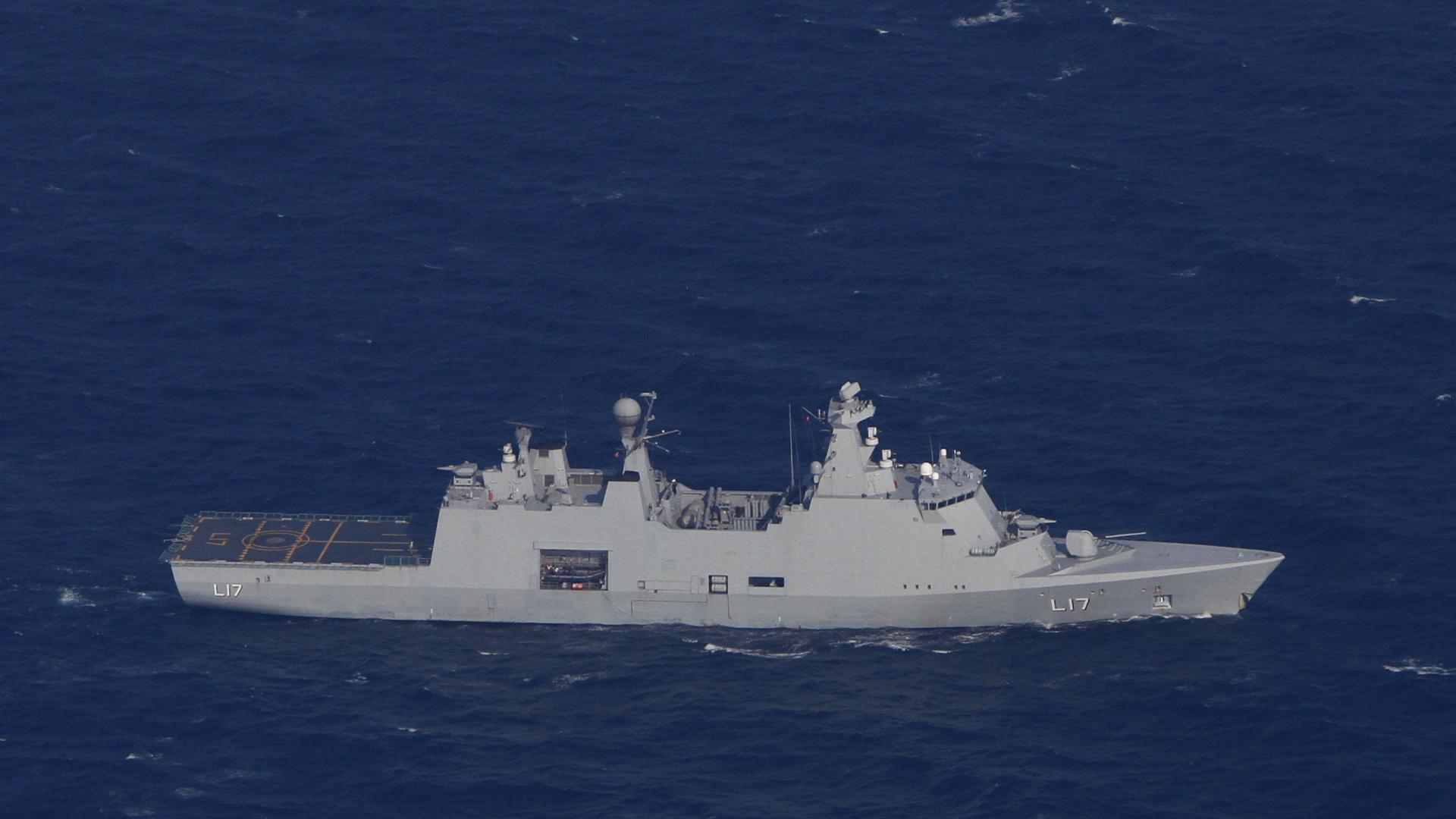 Die dänische Fregatte "Esbern Snare" unterwegs im Mittelmeer | AP