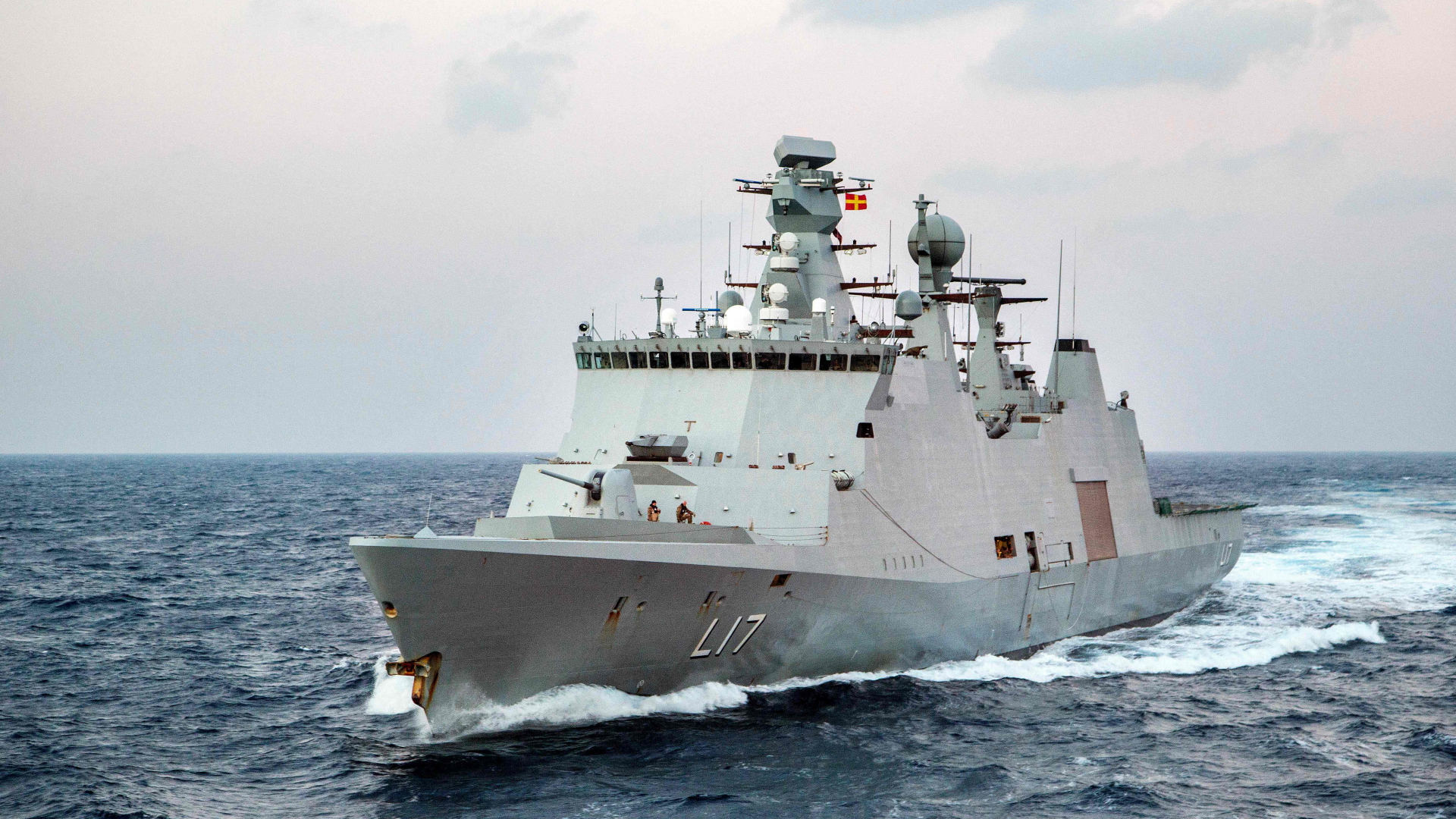 Die dänische Fregatte "Esbern Snare" unterwegs im Mittelmeer | AFP
