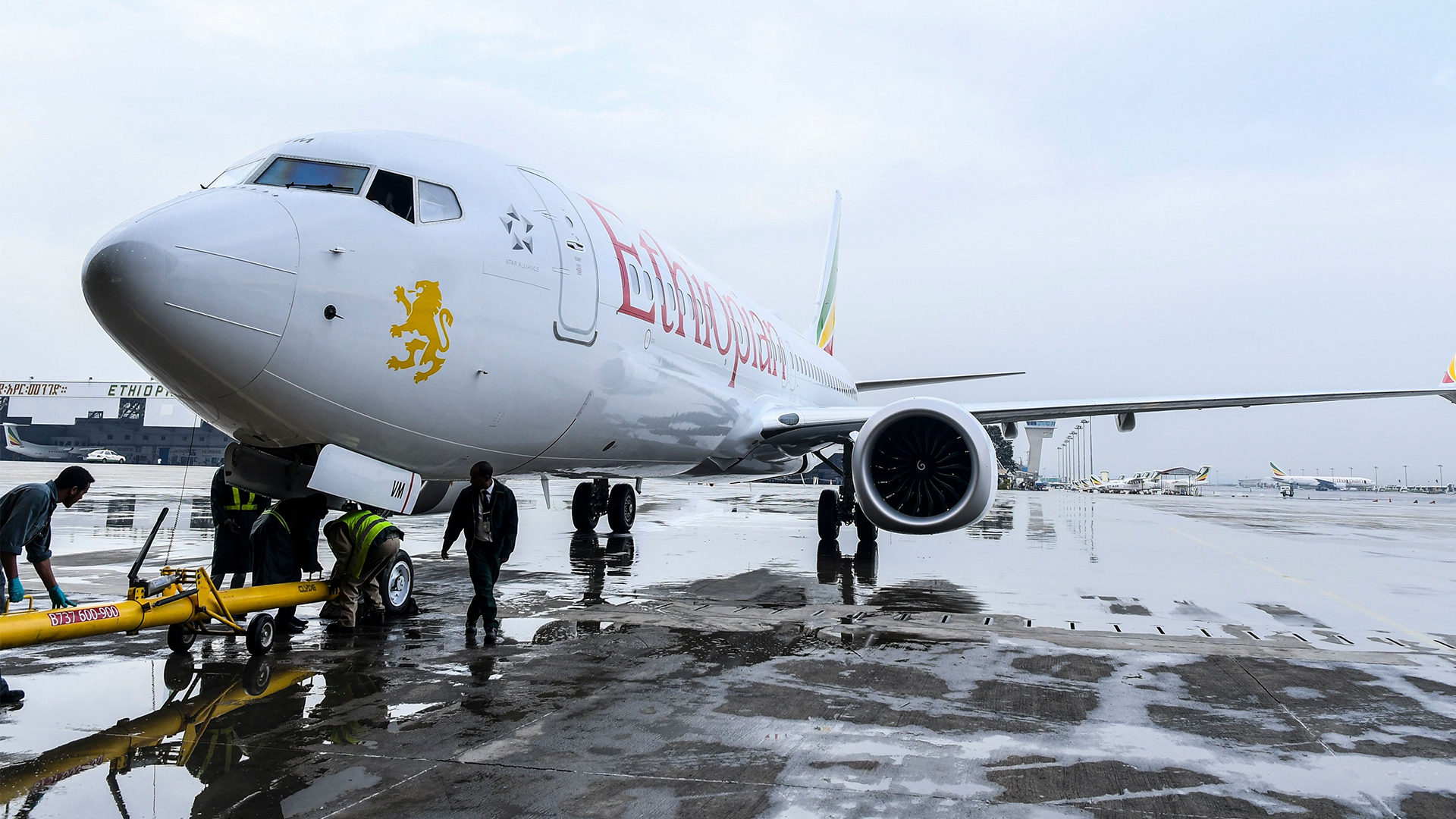 Archivbild: Eine Boeing Boeing 737 Max 8 der Ethiopian Airlines  im Bole International Airport Addis Ababa | STR/EPA-EFE/REX