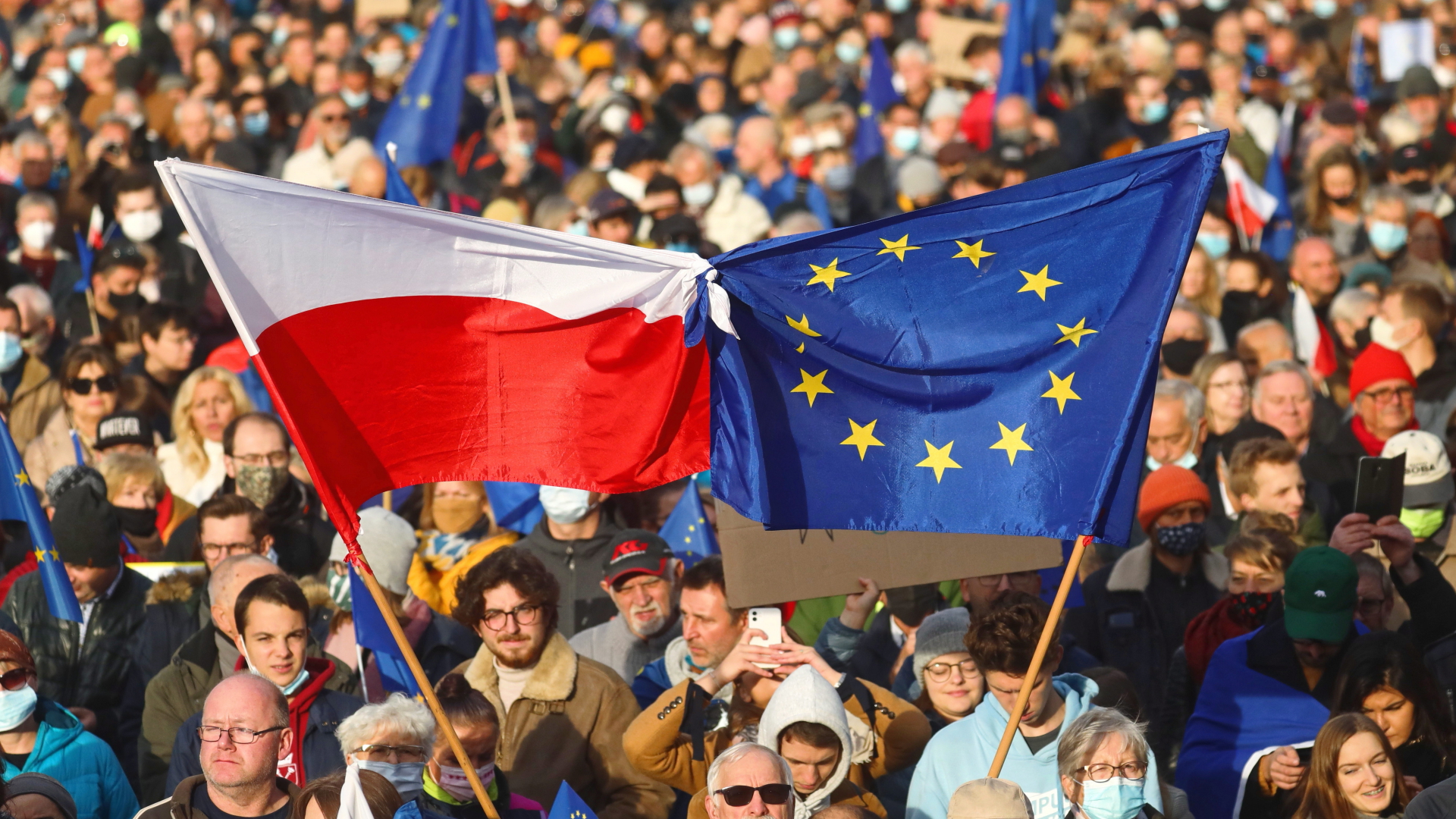 Demonstration pro Europa in Polen | EPA