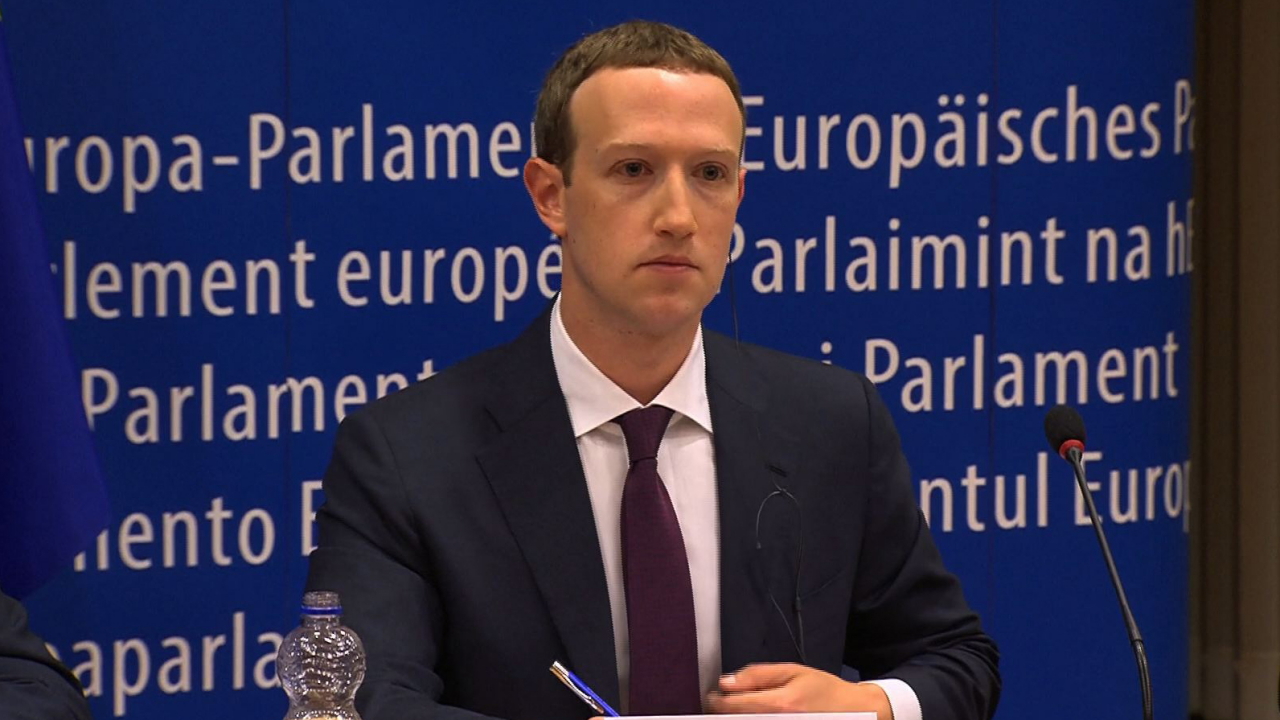 Facebook-Chef Zuckerberg vor dem EU-Parlament | AFP